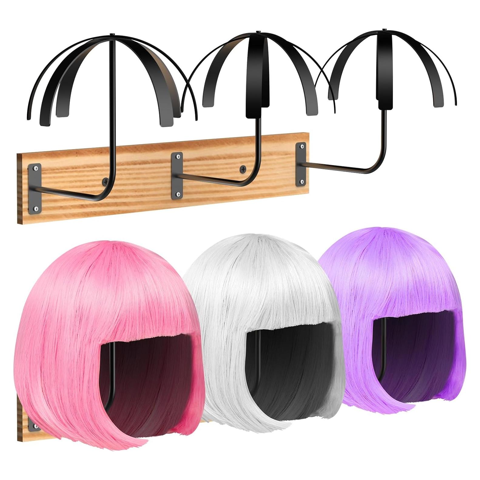 Soporte de Peluca Colgante Yumkfoi - 6 PCS Montado en Pared