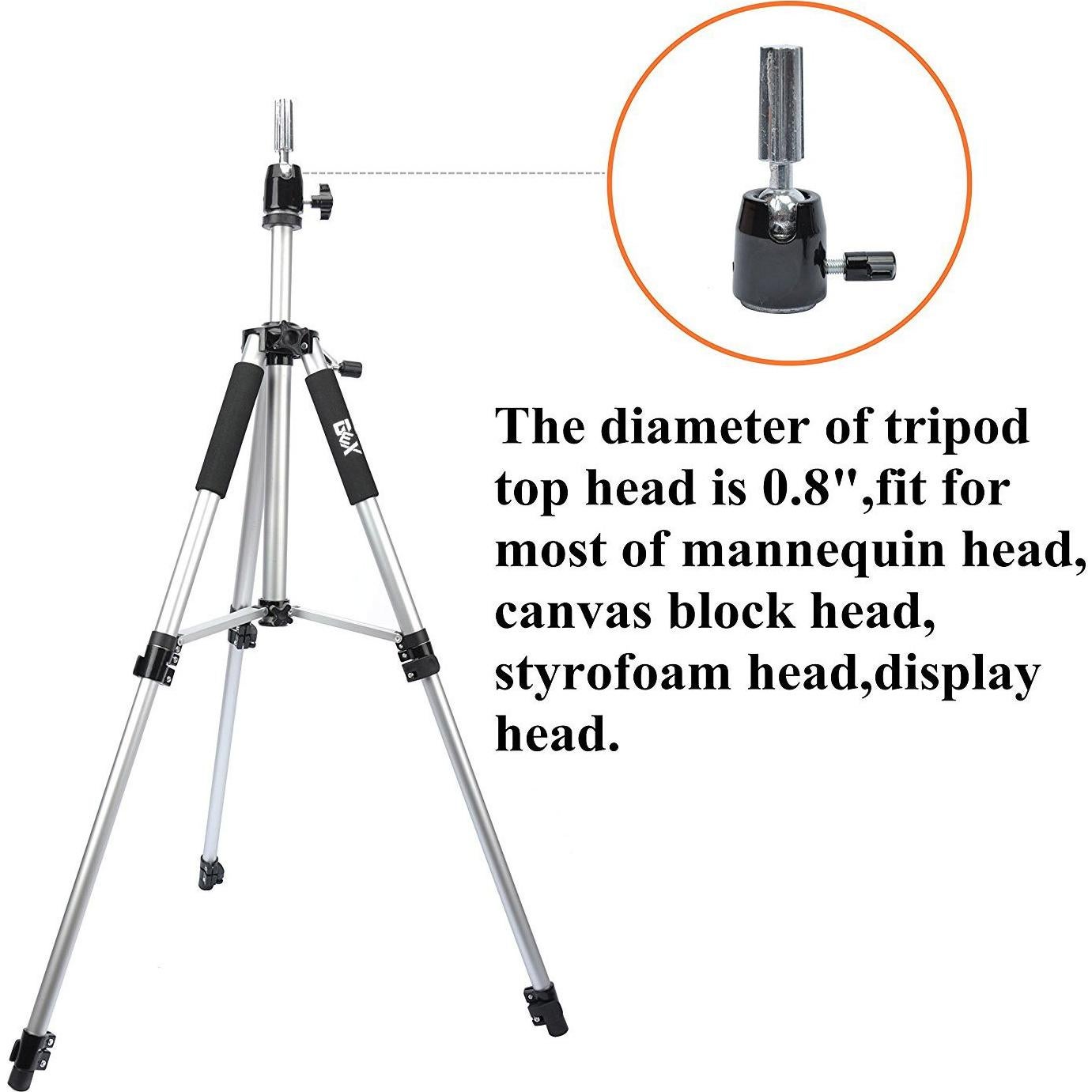 Soporte de Trípode GEX de 160 cm para Maniquí y Pelucas