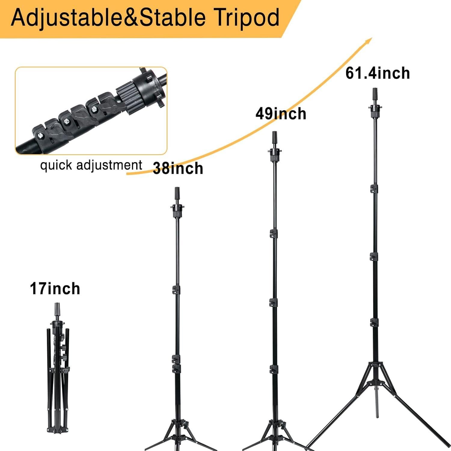 Soporte de Peluca Tripode Ajustable GOIPLE CARE + 52 Piezas