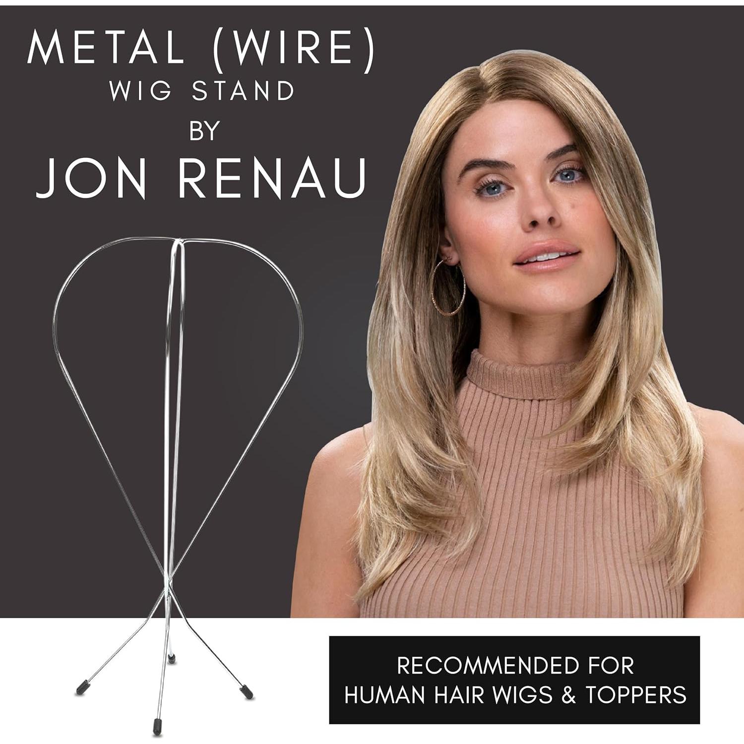 Soporte para Pelucas Plegable de Metal Jon Renau - Duradero y Ligero