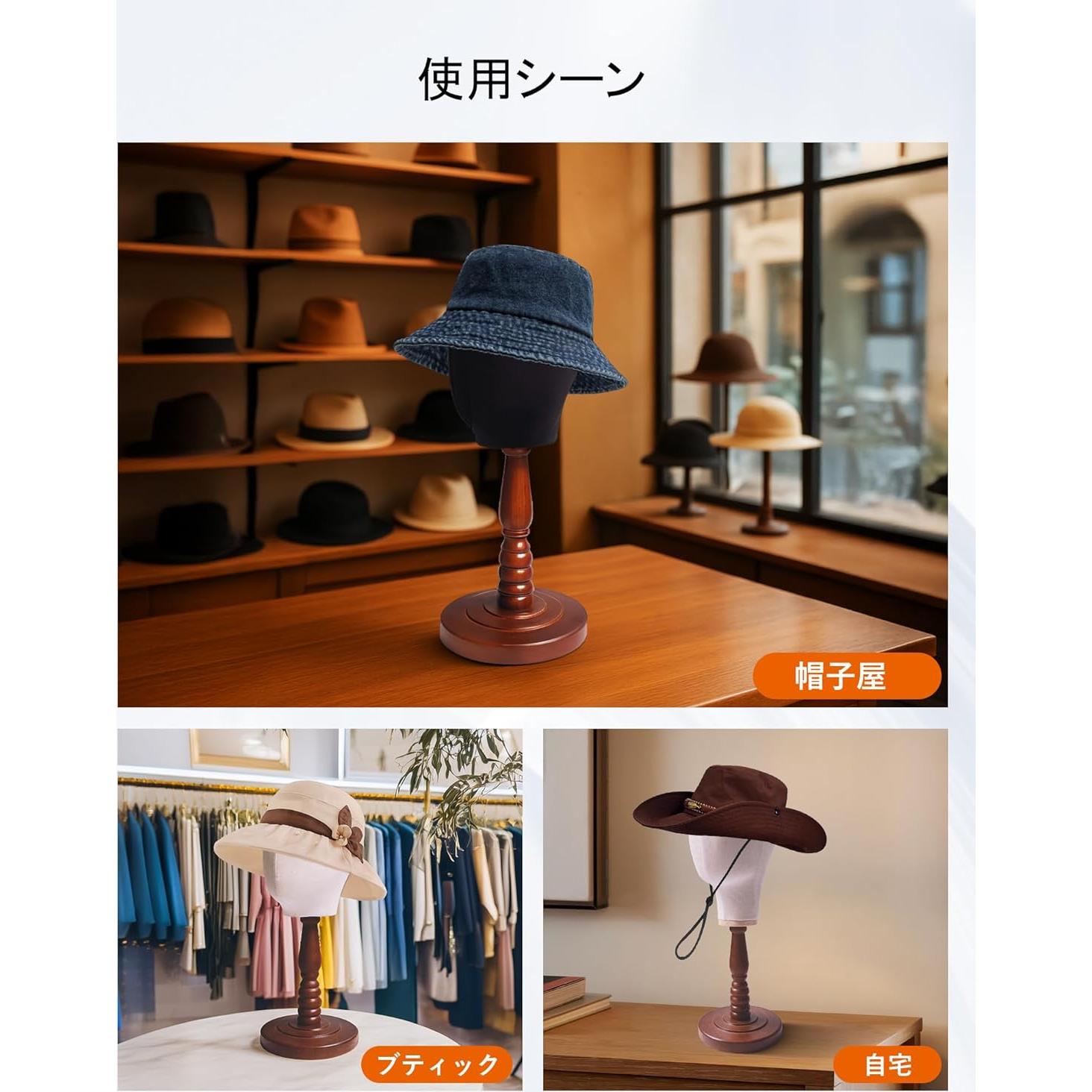 Soporte de Cabeza de Maniquí UnPinnable para Pelucas y Sombreros