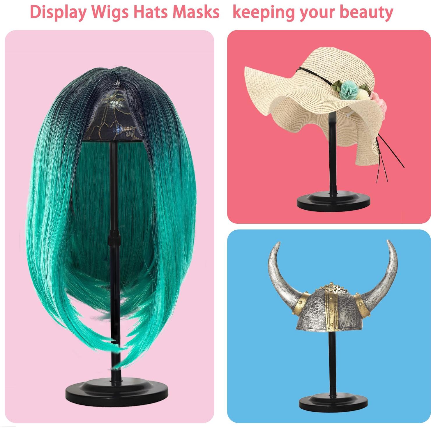 Soporte para Pelucas Ajustable WiZiWi - Negro, 24.9-43.9 cm