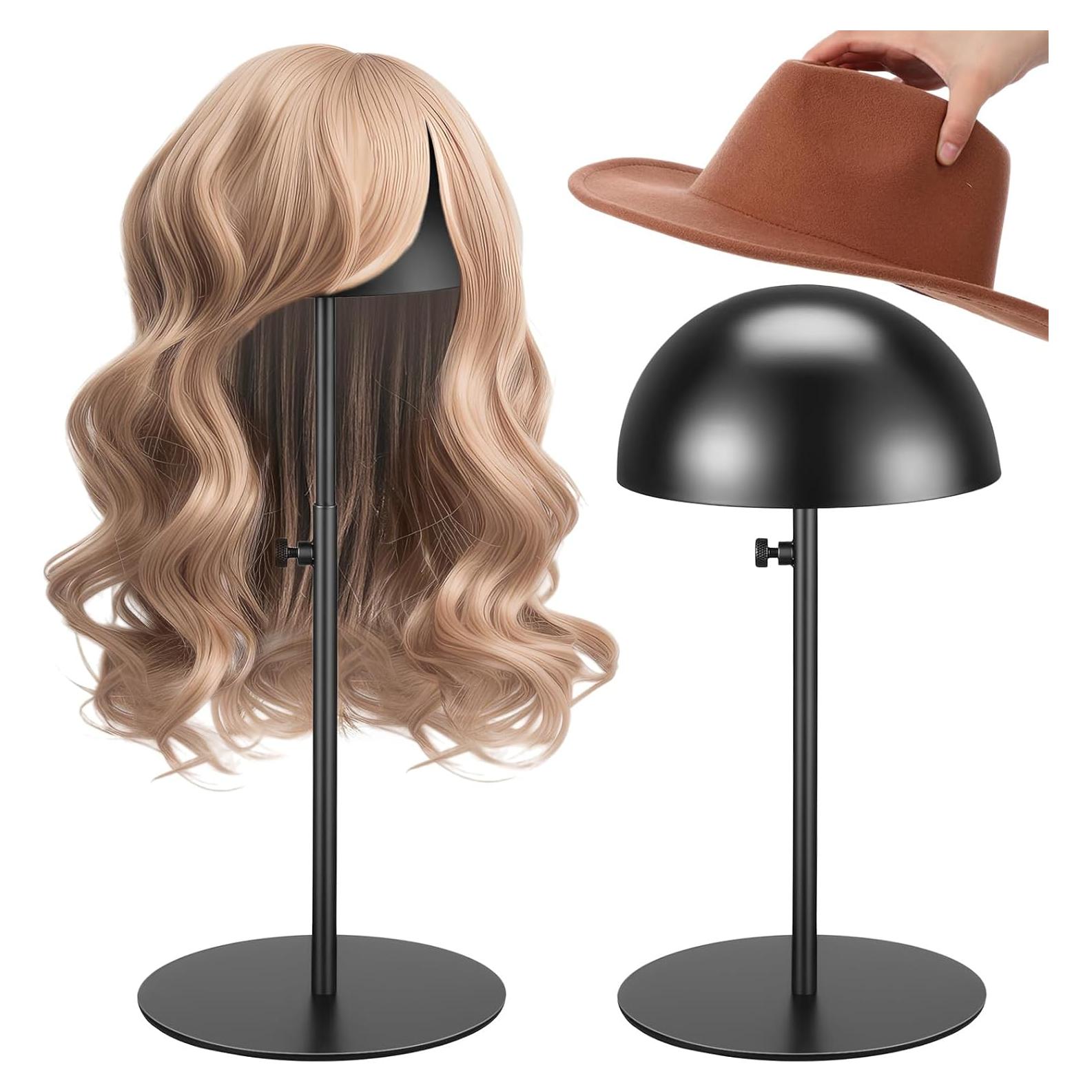 Soporte para Sombreros Sintuff 2 Pcs Ajustable 20-40 cm Negro