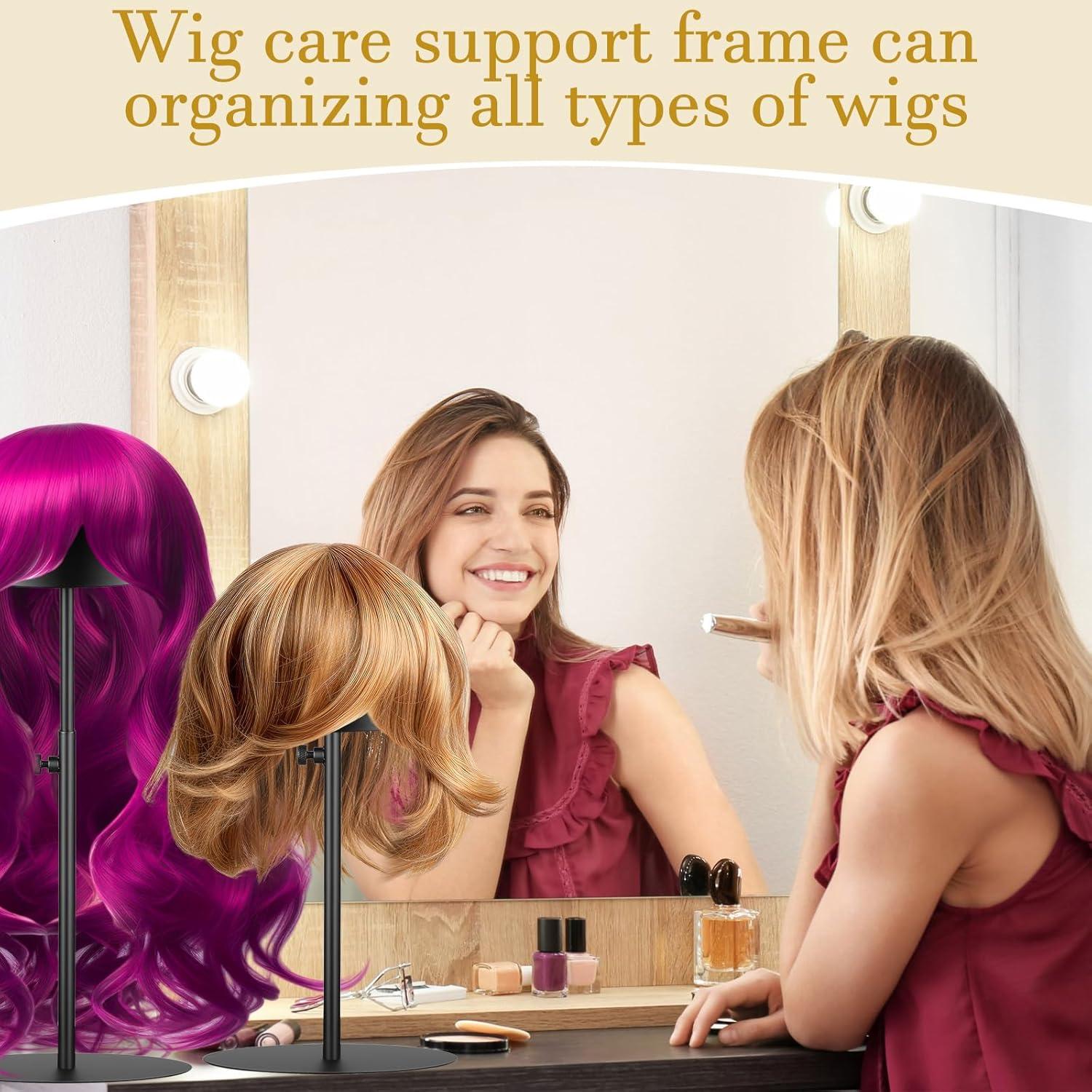 Soporte para Sombreros Sintuff 2 Pcs Ajustable 20-40 cm Negro