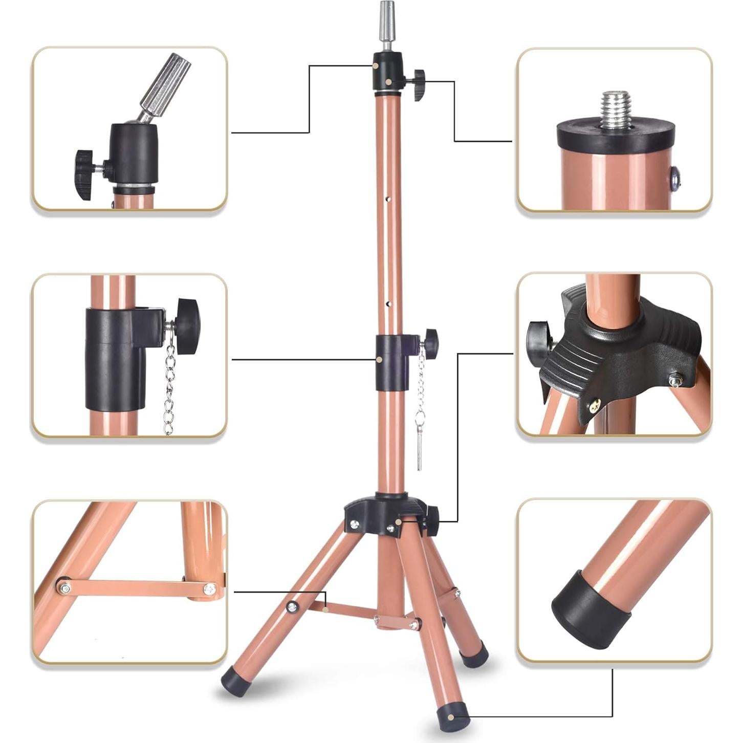 Soporte de Cabeza de Maniquí Tripode Smilco Ajustable 55-101 cm