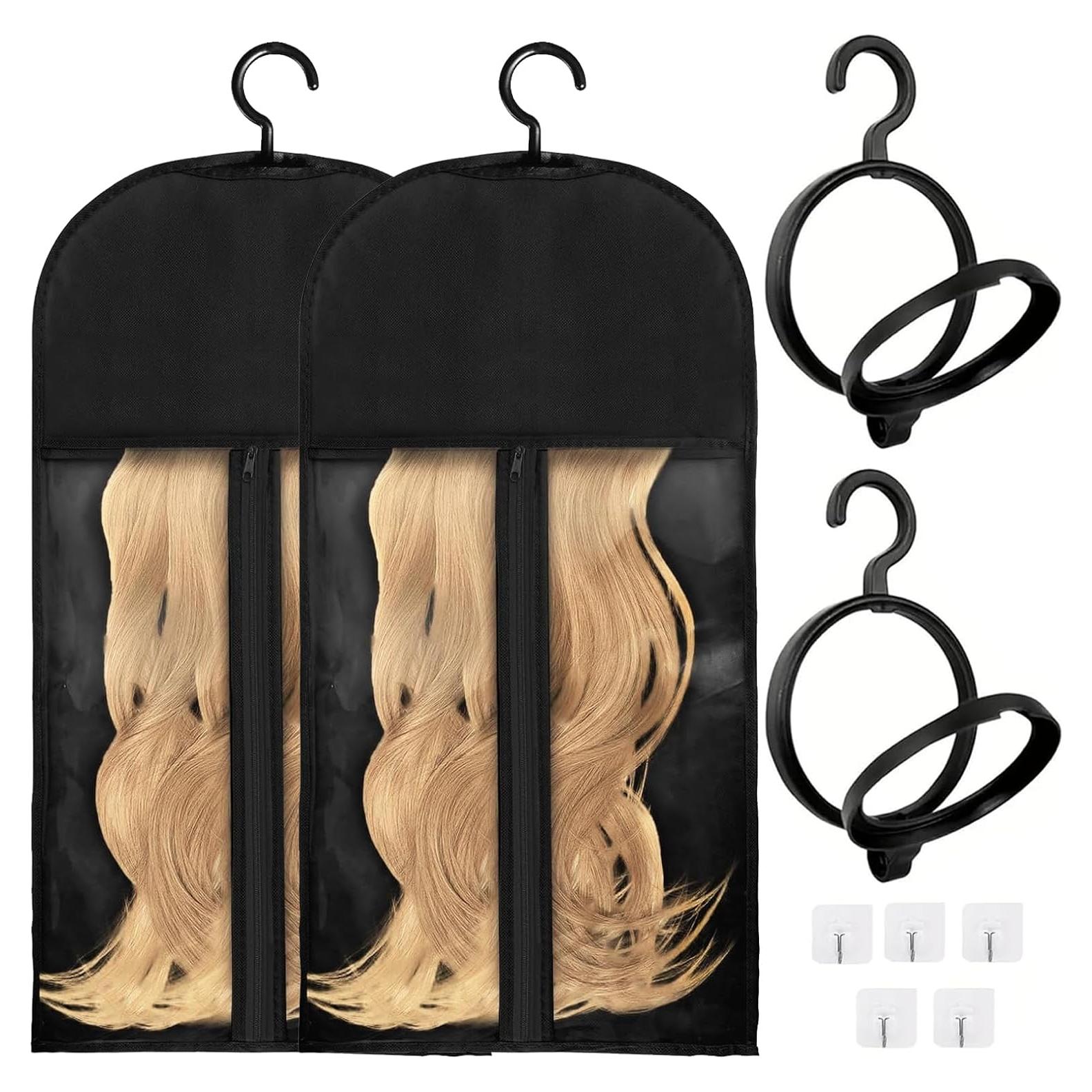 Soporte de Peluca Colgante y Bolsa de Almacenamiento Labooe