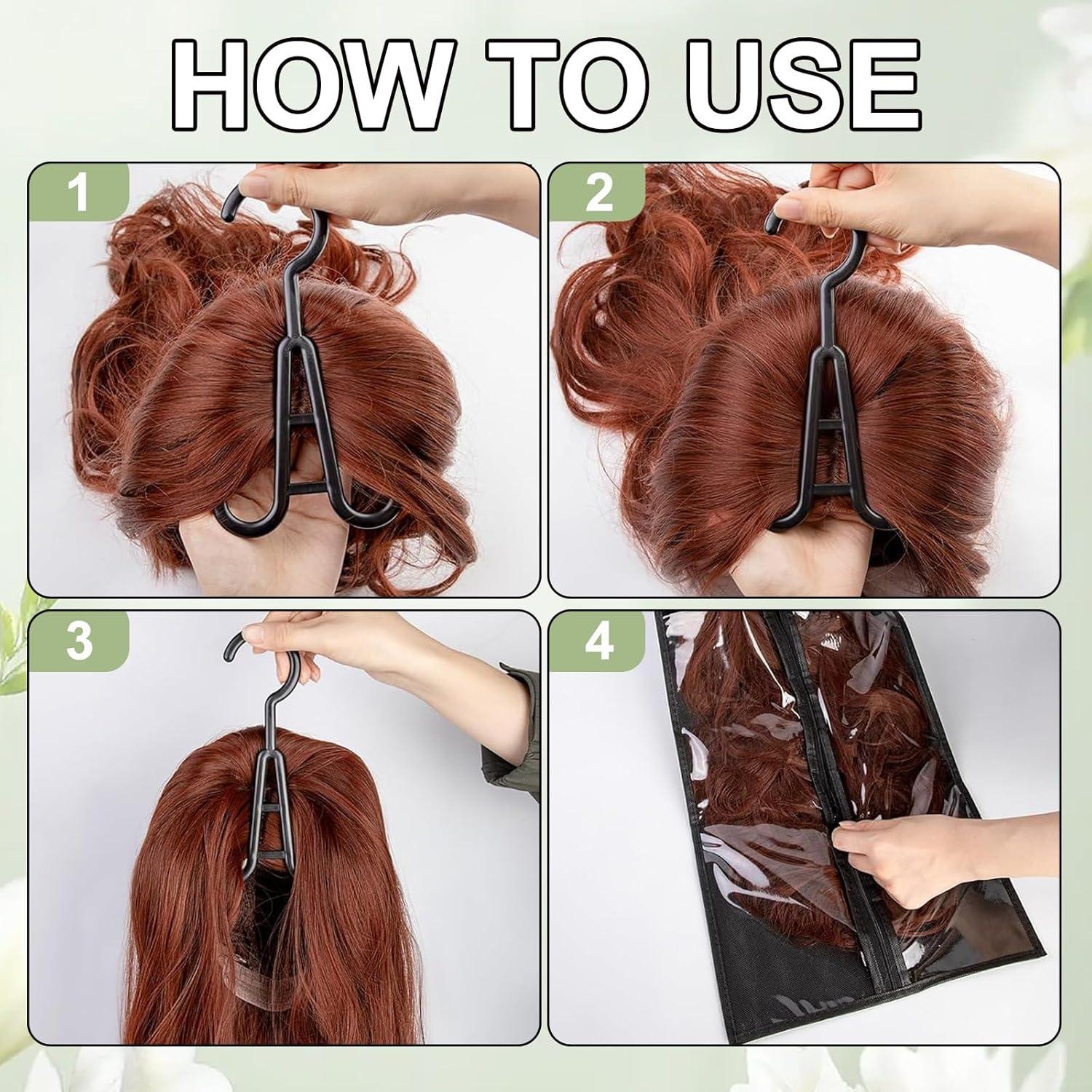 Soporte de Peluca Colgante y Bolsa de Almacenamiento Labooe