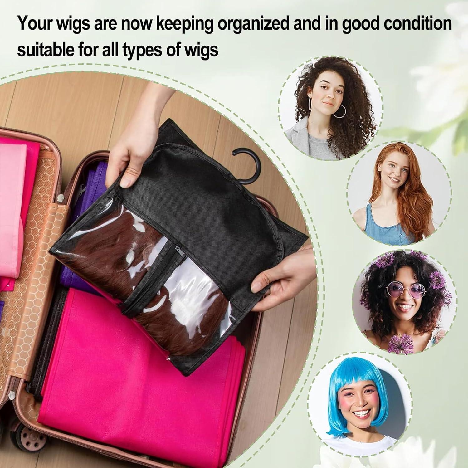 Soporte de Peluca Colgante y Bolsa de Almacenamiento Labooe