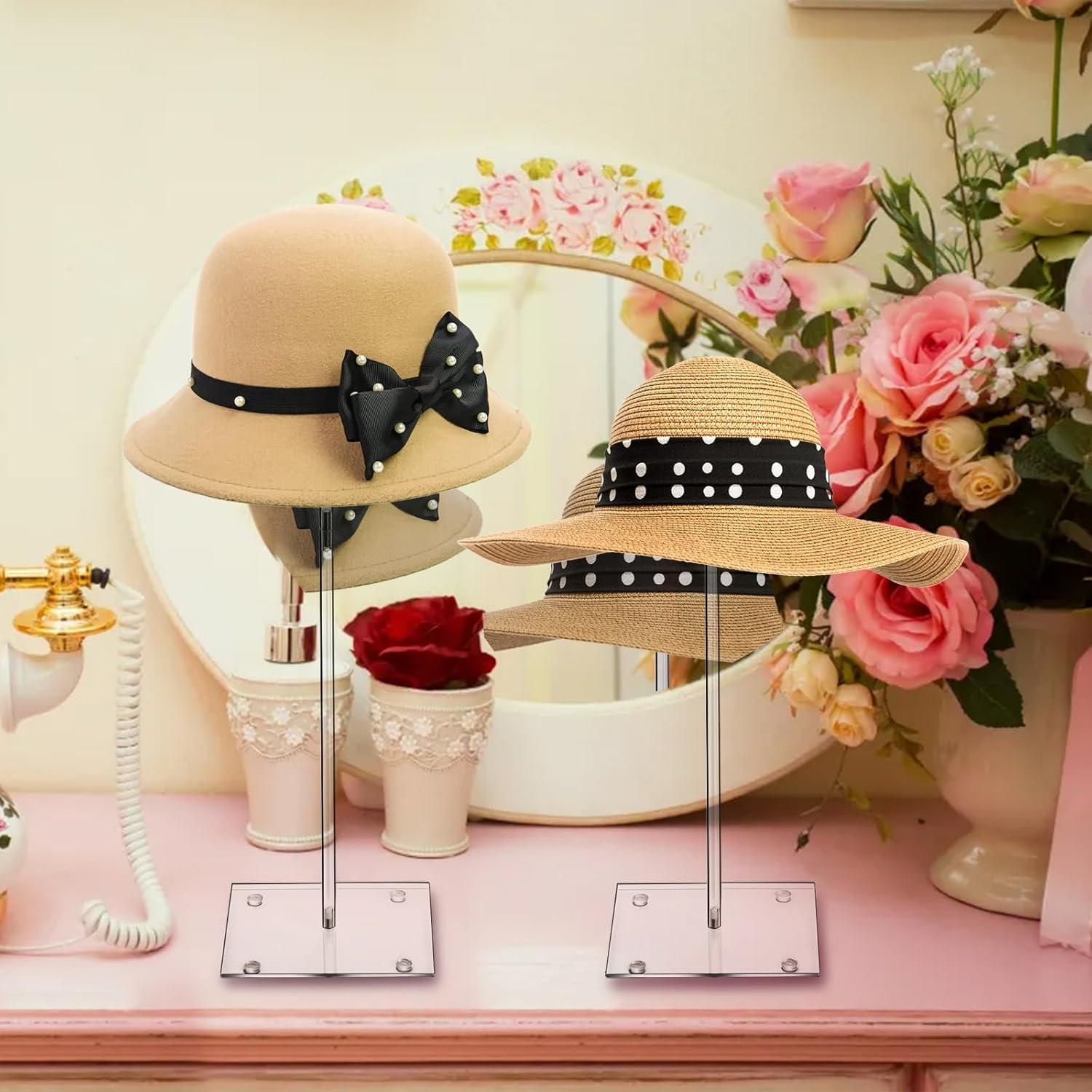 Soporte de Sombrero Acrílico Peohud Ajustable 43 cm - 2 Pcs