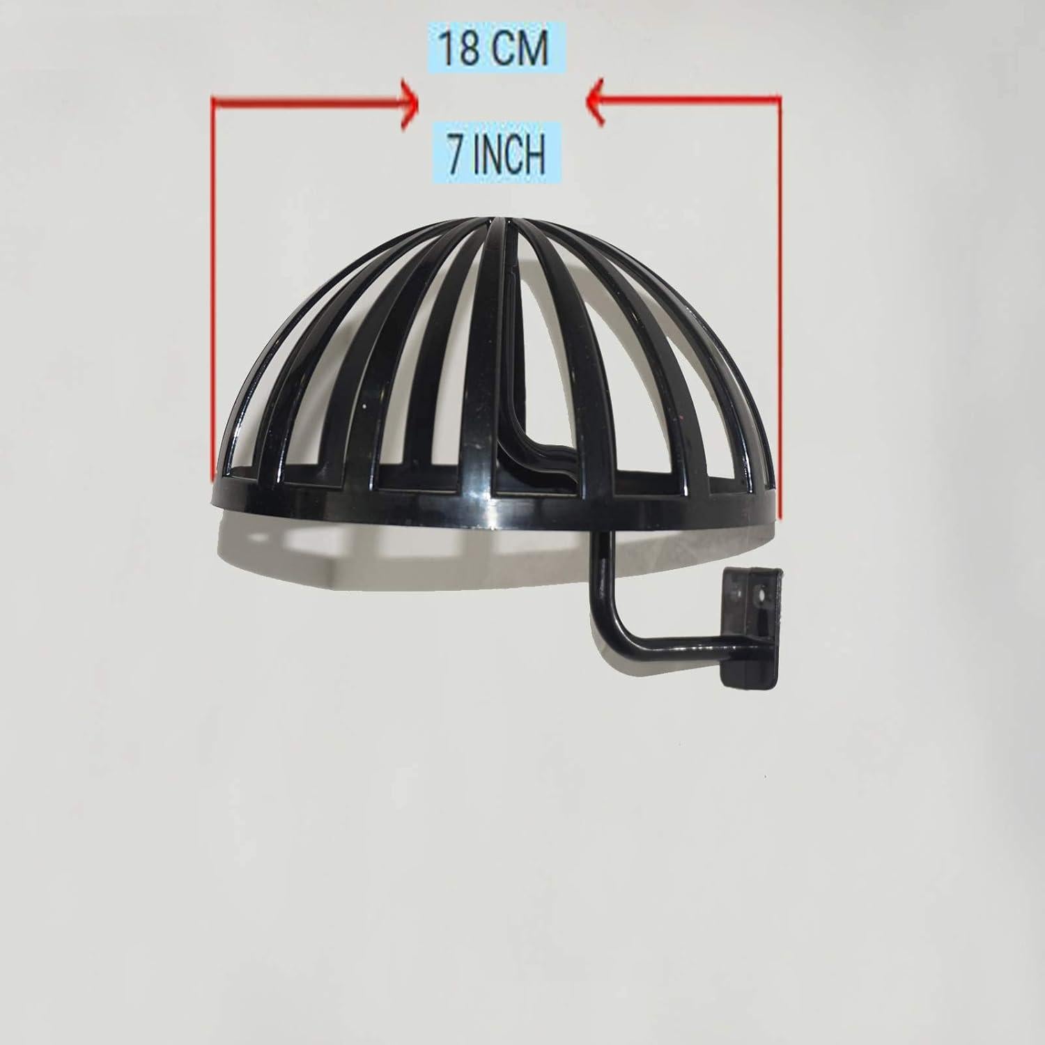 Soportes de Peluca Montados en Pared - 2 Negros + 2 Blancos