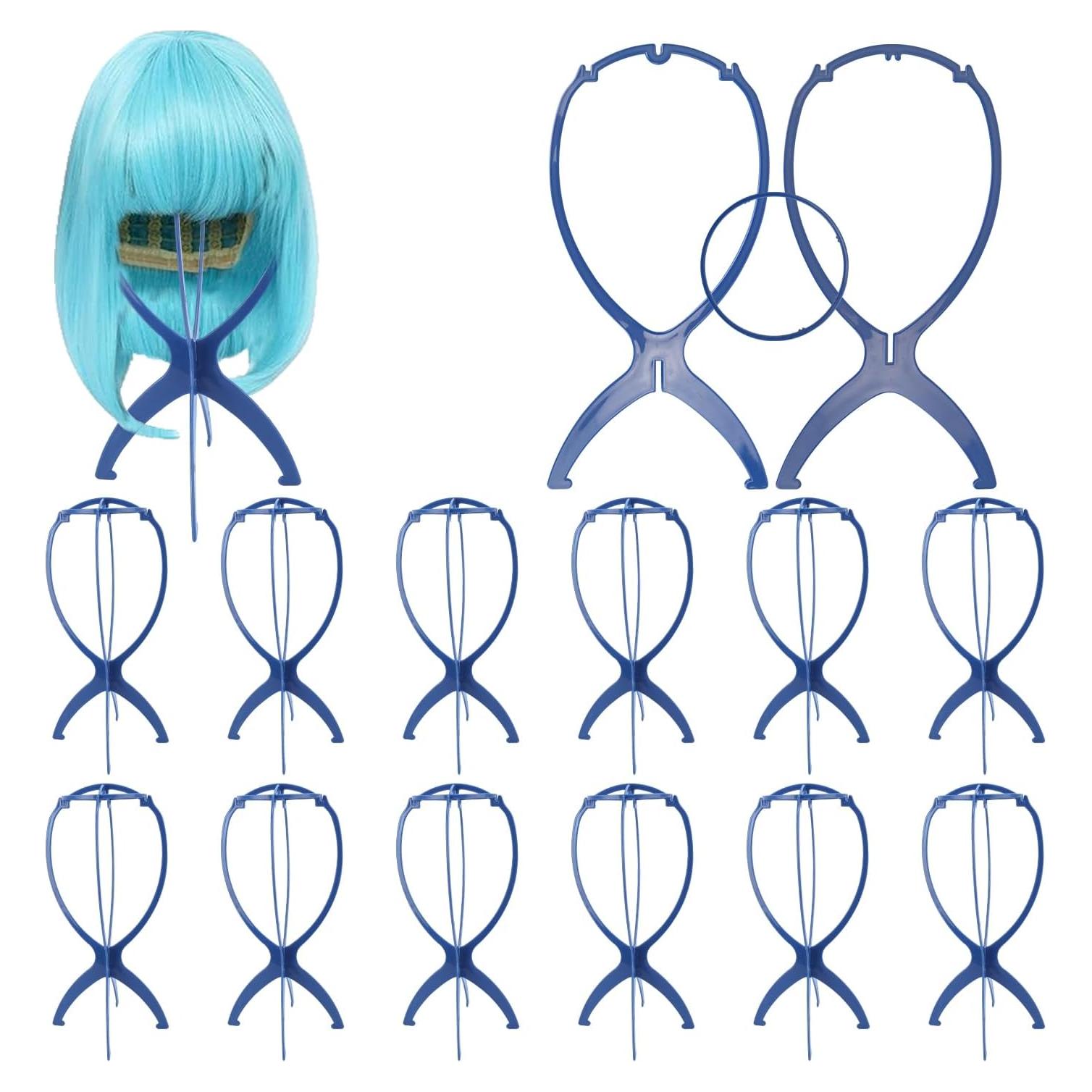 Paquete de 40 Soportes para Pelucas KUKLIPJIM 14" Azul