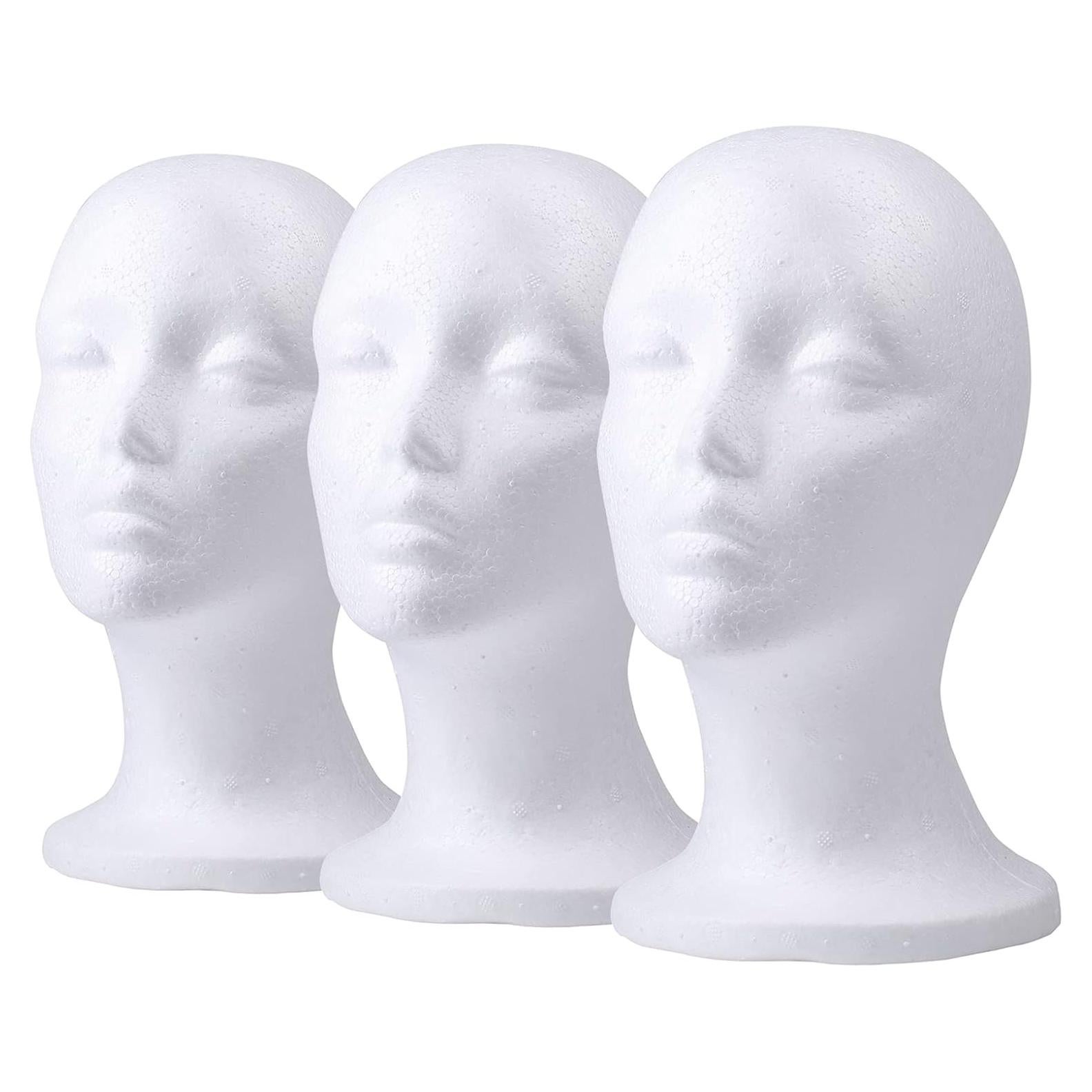 Cabeza de Maniquí de Espuma 3 Piezas Foraineam 28 cm