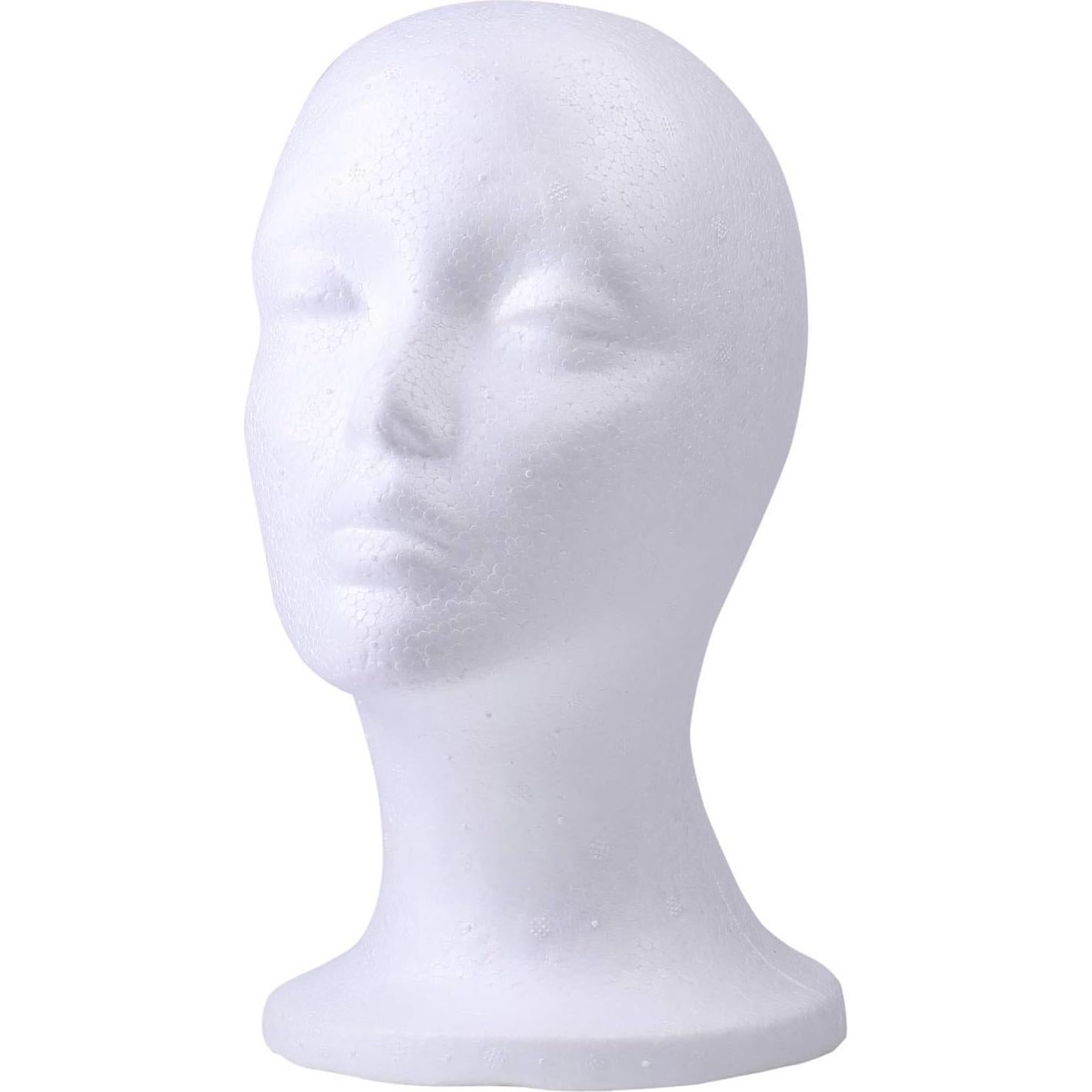 Cabeza de Maniquí de Espuma 3 Piezas Foraineam 28 cm