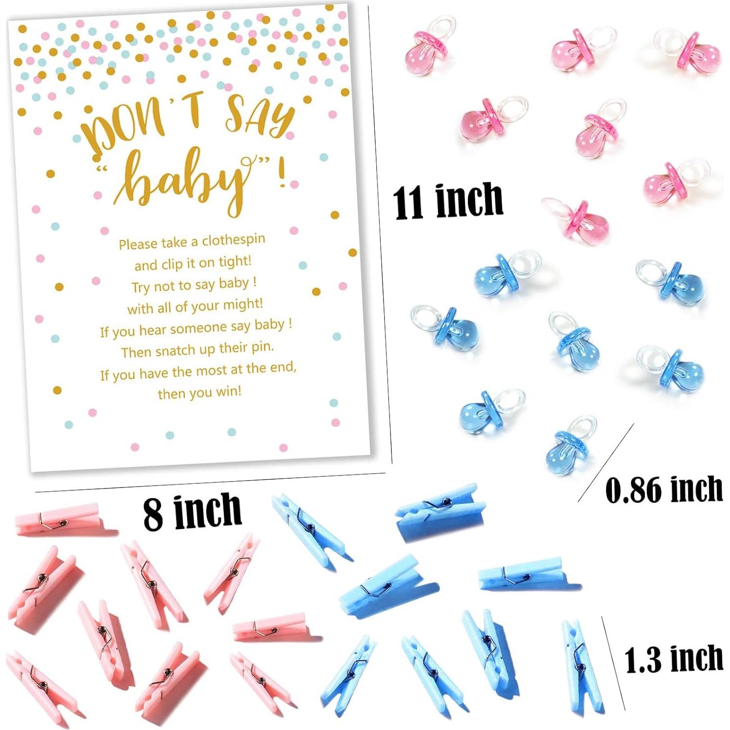 Juego de Pinzas Baby Shower ZJJZGYXINTAI 120 Piezas