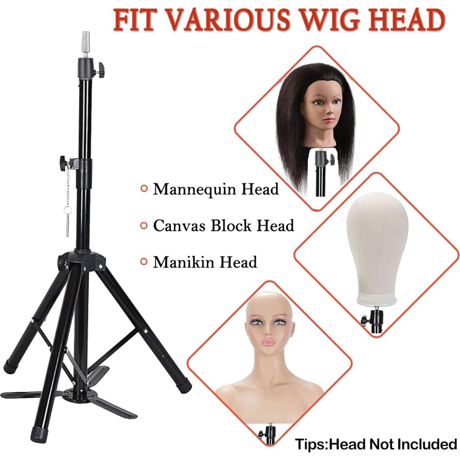 Soporte de Peluca Ajustable Xue Lang 55" Metal Reforzado