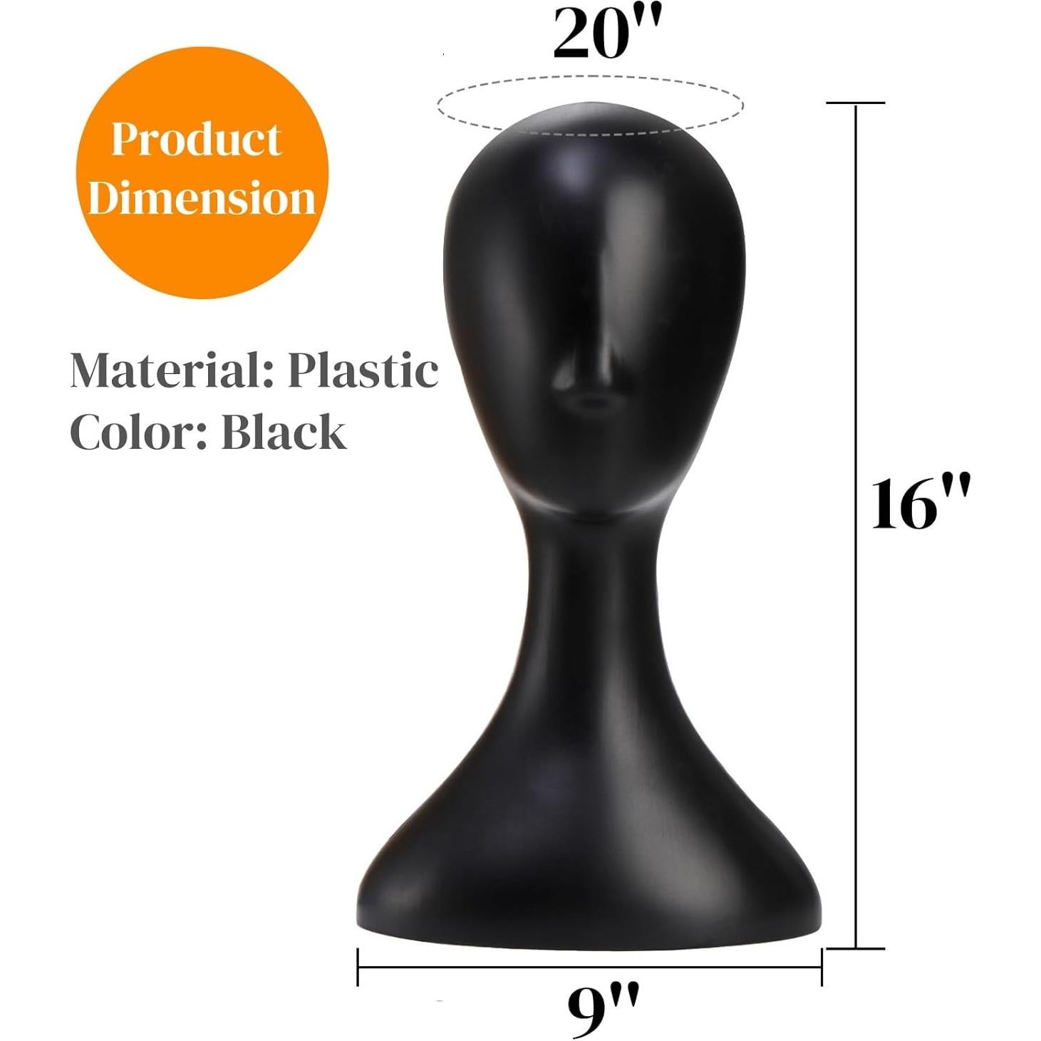 Cabeza de Maniquí Profesional Acshio 40.64 cm para Pelucas