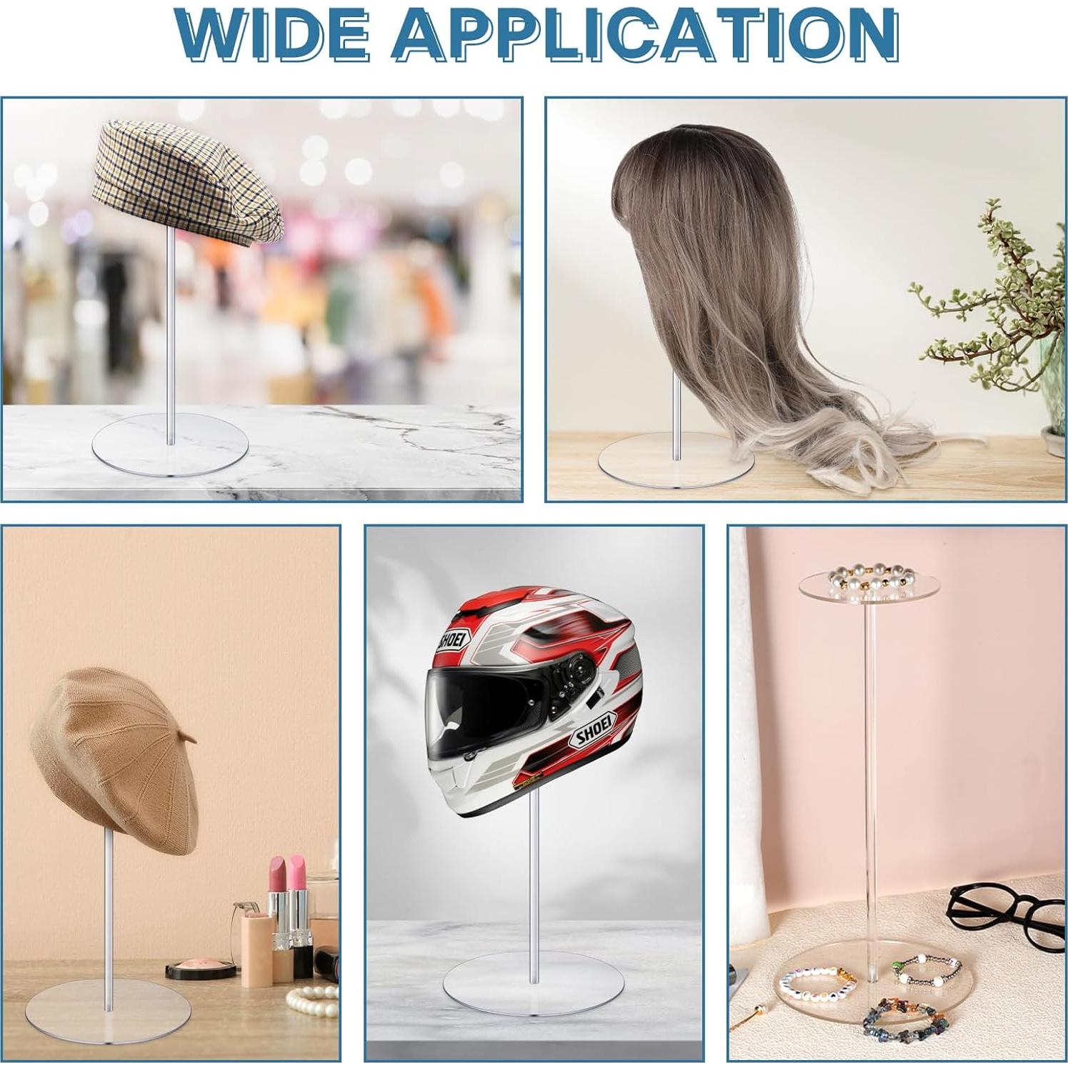 Soporte para Sombreros Acrílico Transparente 30 cm - 4 Piezas