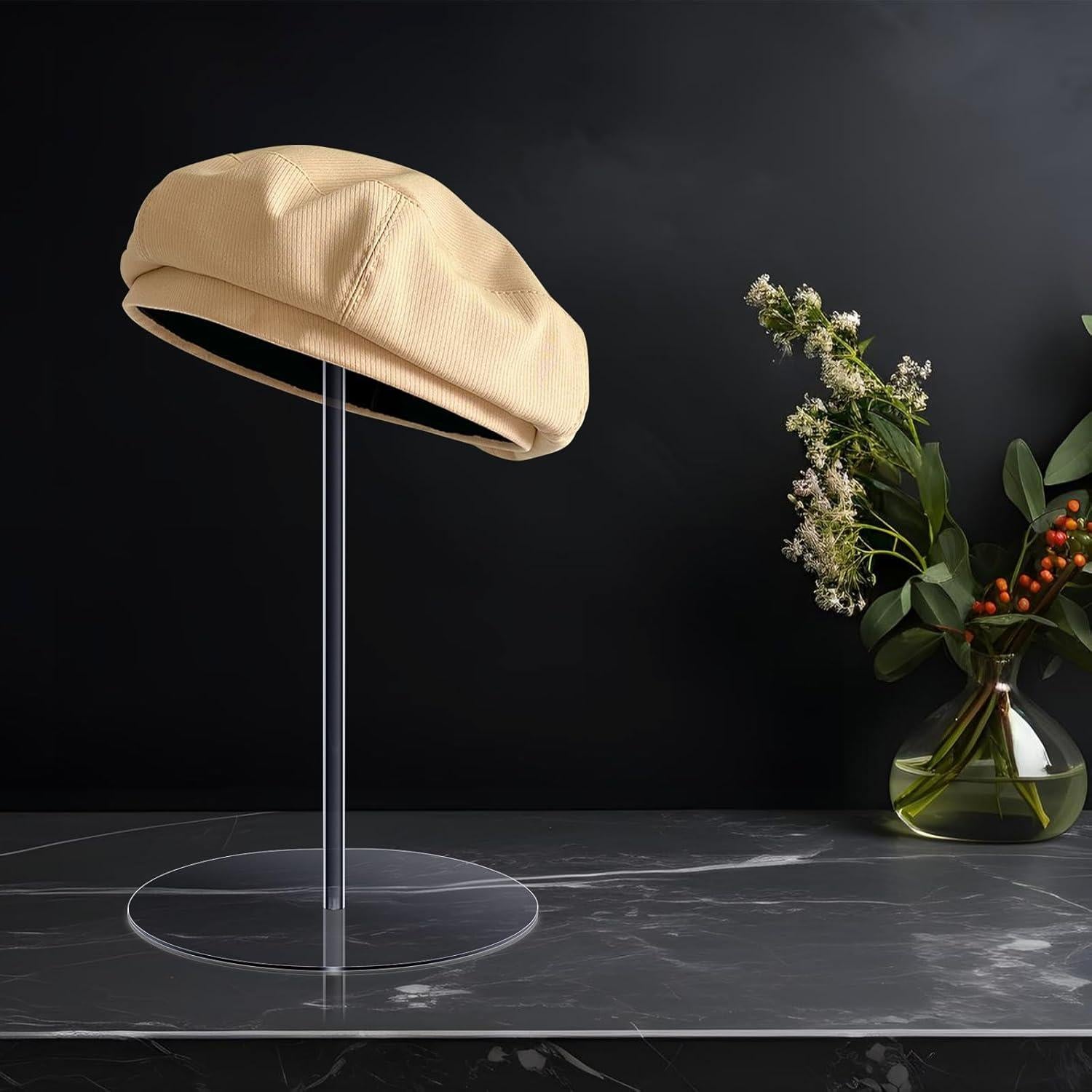 Soporte para Sombreros Acrílico Transparente 30 cm - 4 Piezas
