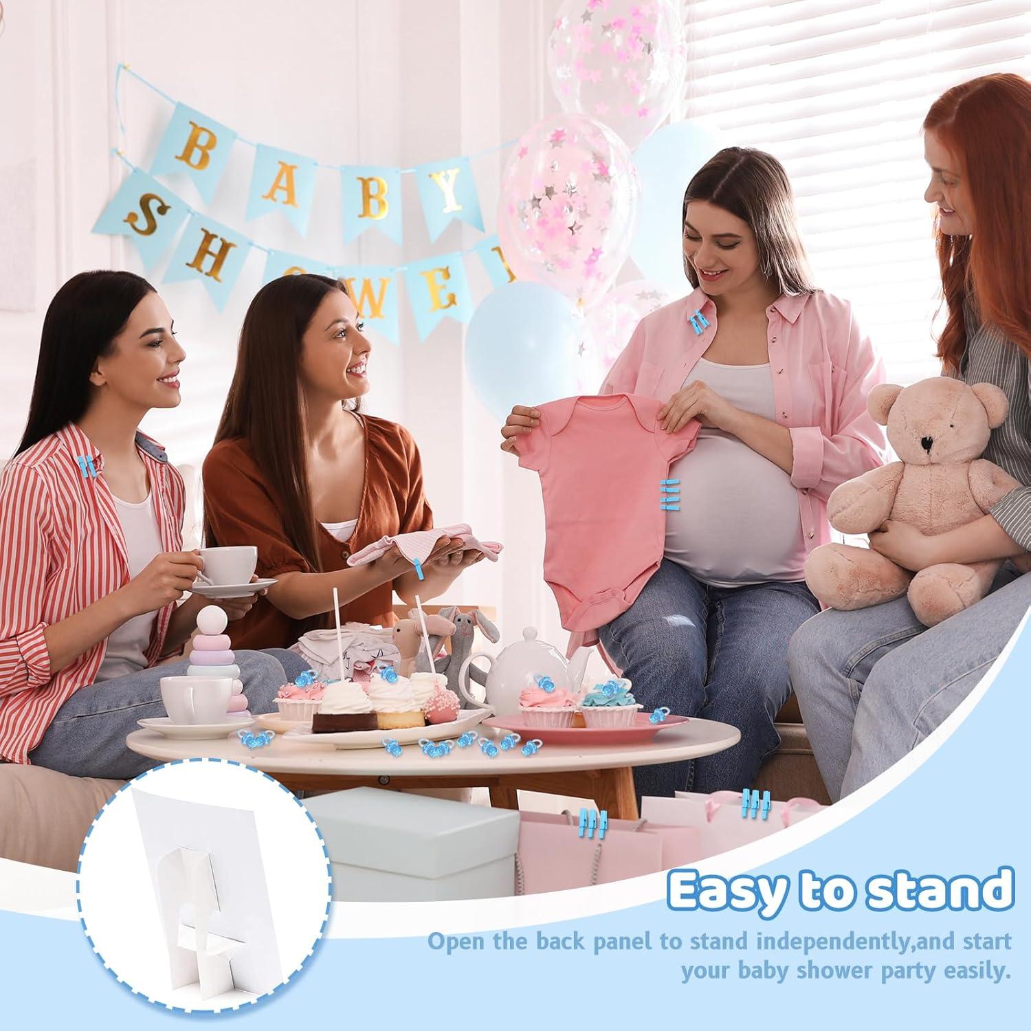 Juego de Pinzas Baby Shower ZJJZGYXINTAI 60 Mini Chupetes
