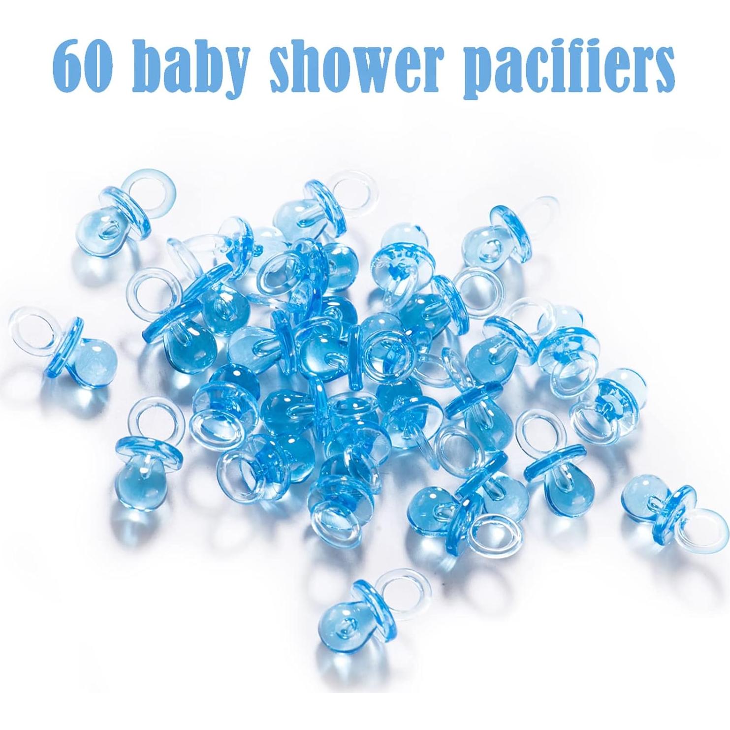 Juego de Pinzas Baby Shower ZJJZGYXINTAI 60 Mini Chupetes
