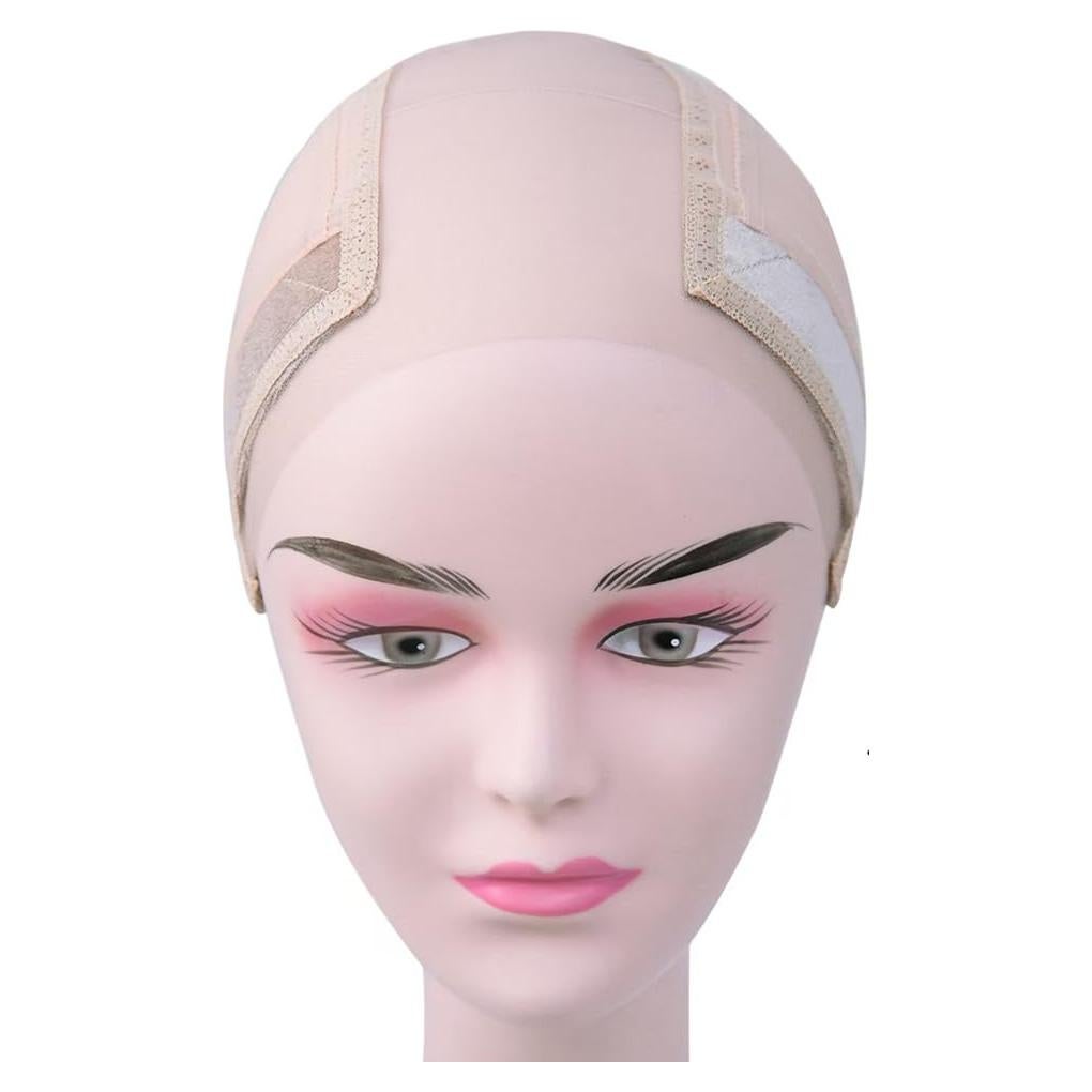 Gorro de Peluca Antideslizante Cabeza de Corcho Talla L Nude