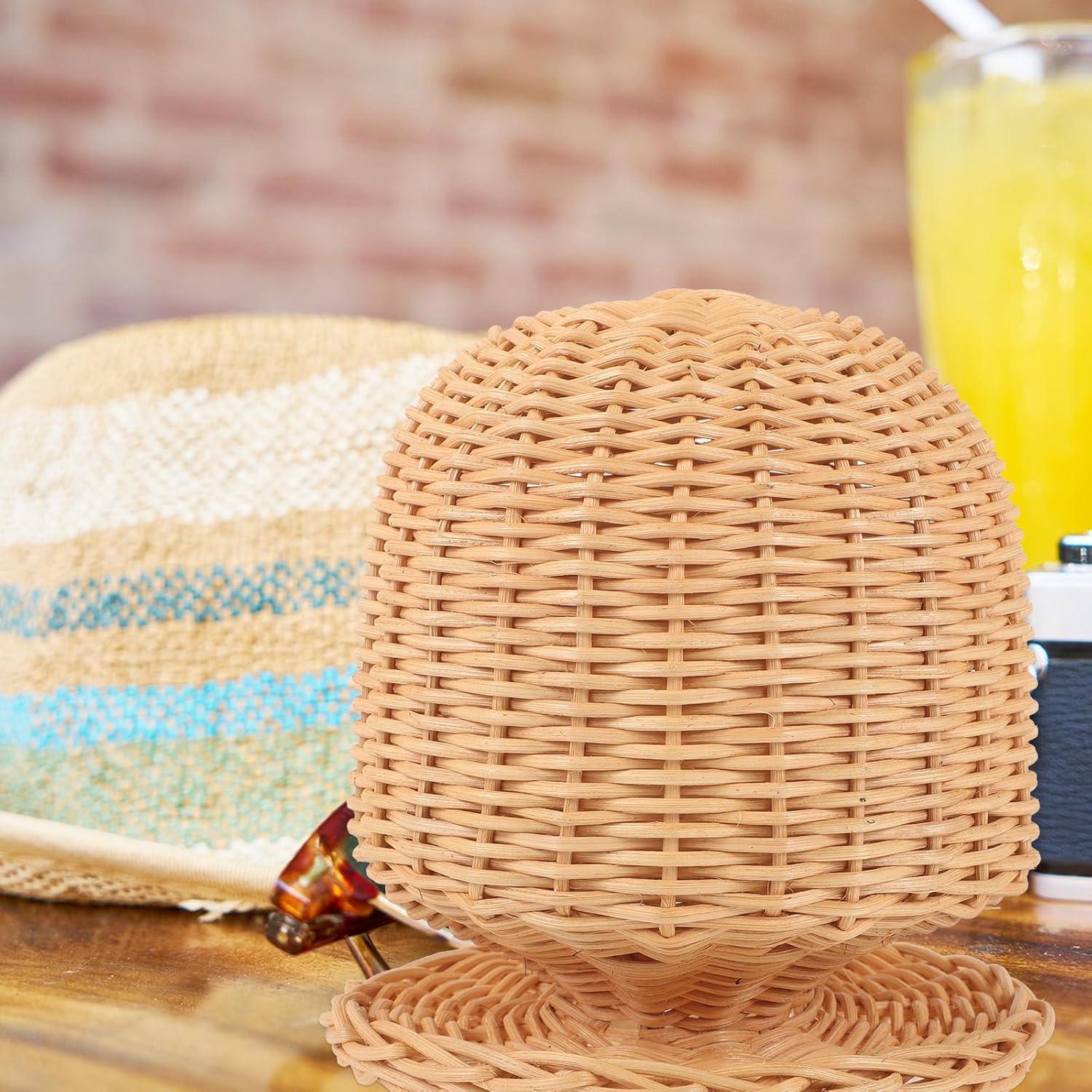 Soporte de Exhibición de Sombreros Ratan Sewroro 17x16.5cm