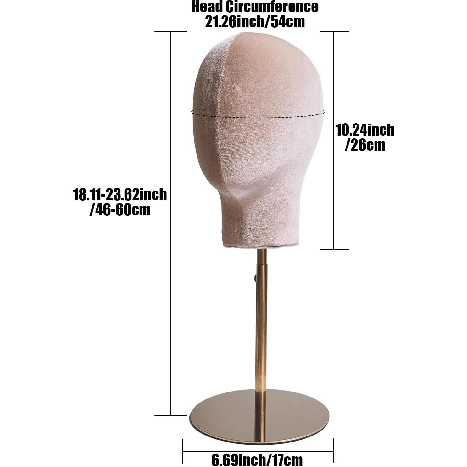 Soporte de Cabeza de Maniquí CHADWICK para Pelucas y Sombreros 18-23 Pulgadas