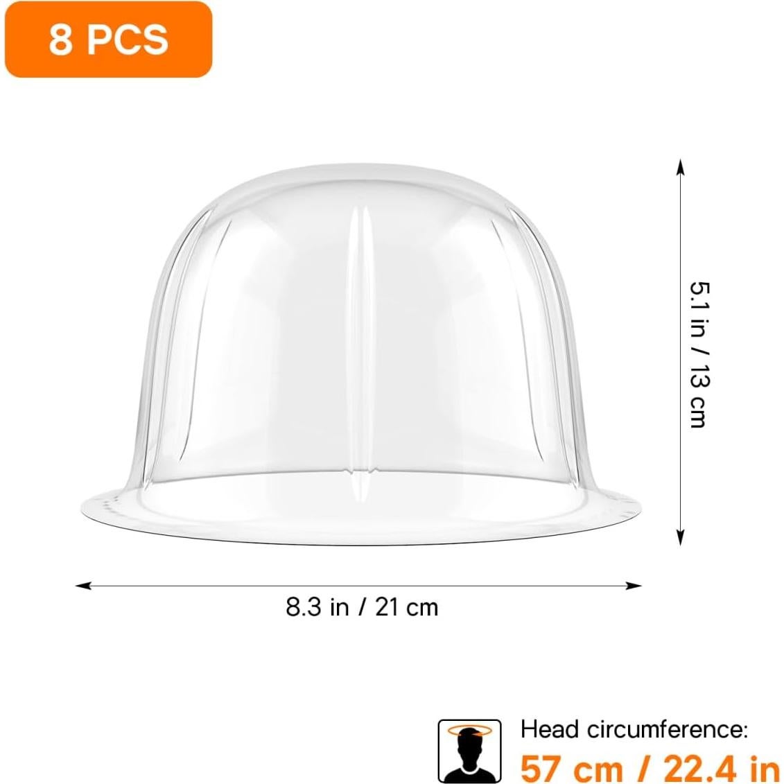 Soportes para Sombreros GALPADA 8 Piezas PVC Blanco 57cm