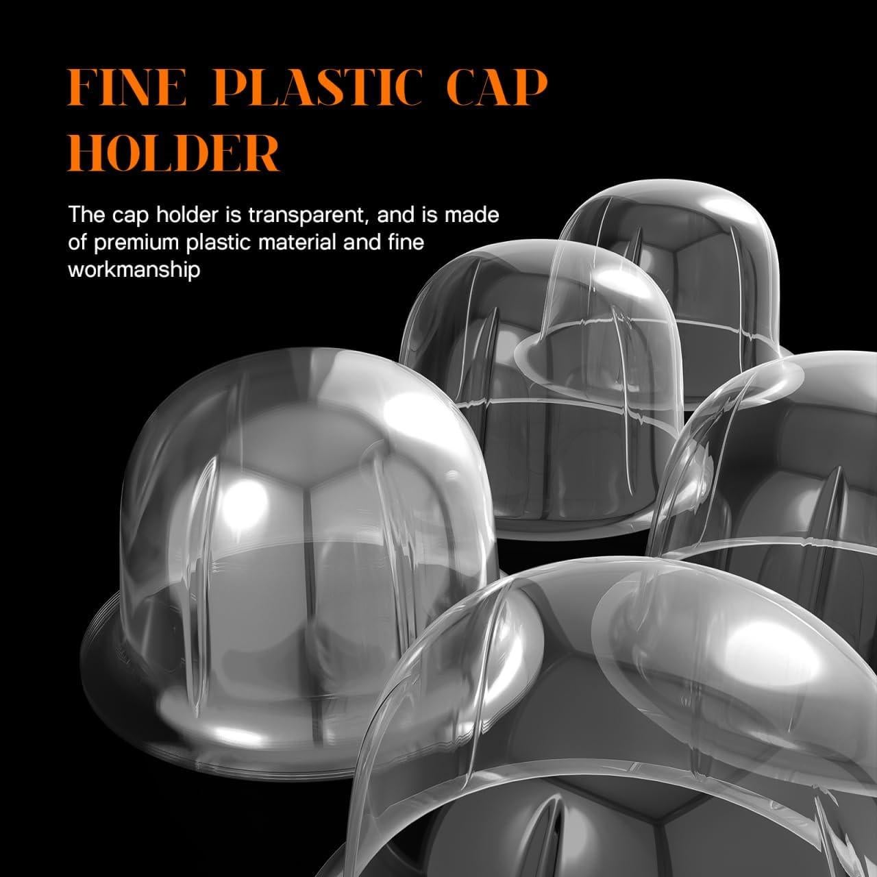 Soportes para Sombreros GALPADA 8 Piezas PVC Blanco 57cm