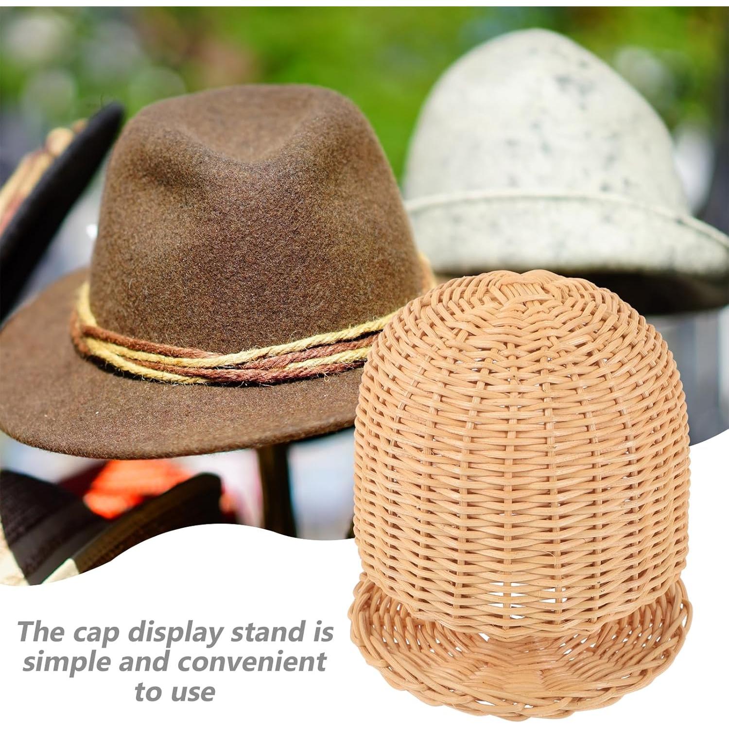 Soporte para Sombreros TEHAUX Redondo de Mimbre 17 cm