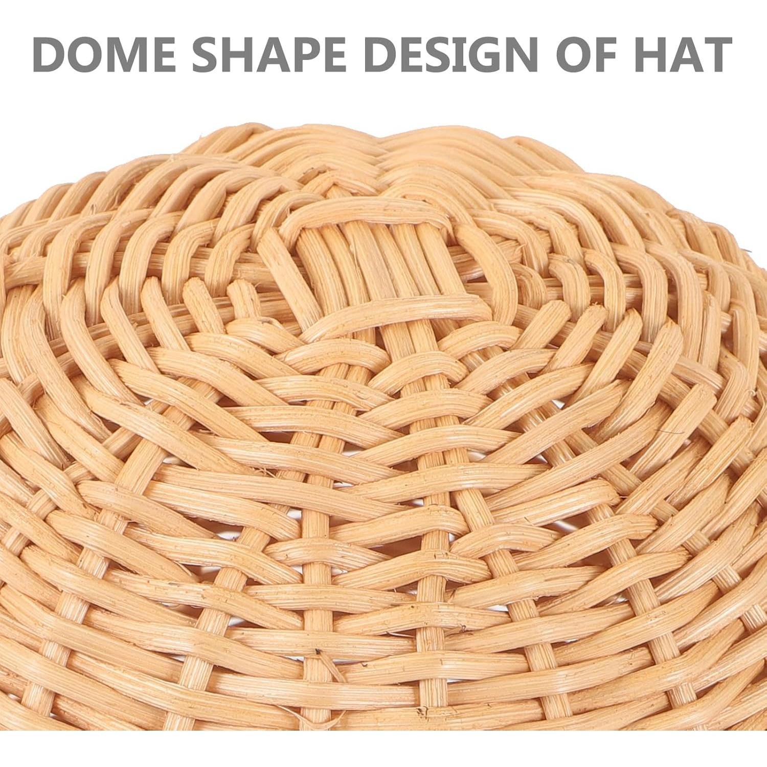 Soporte para Sombreros TEHAUX Redondo de Mimbre 17 cm