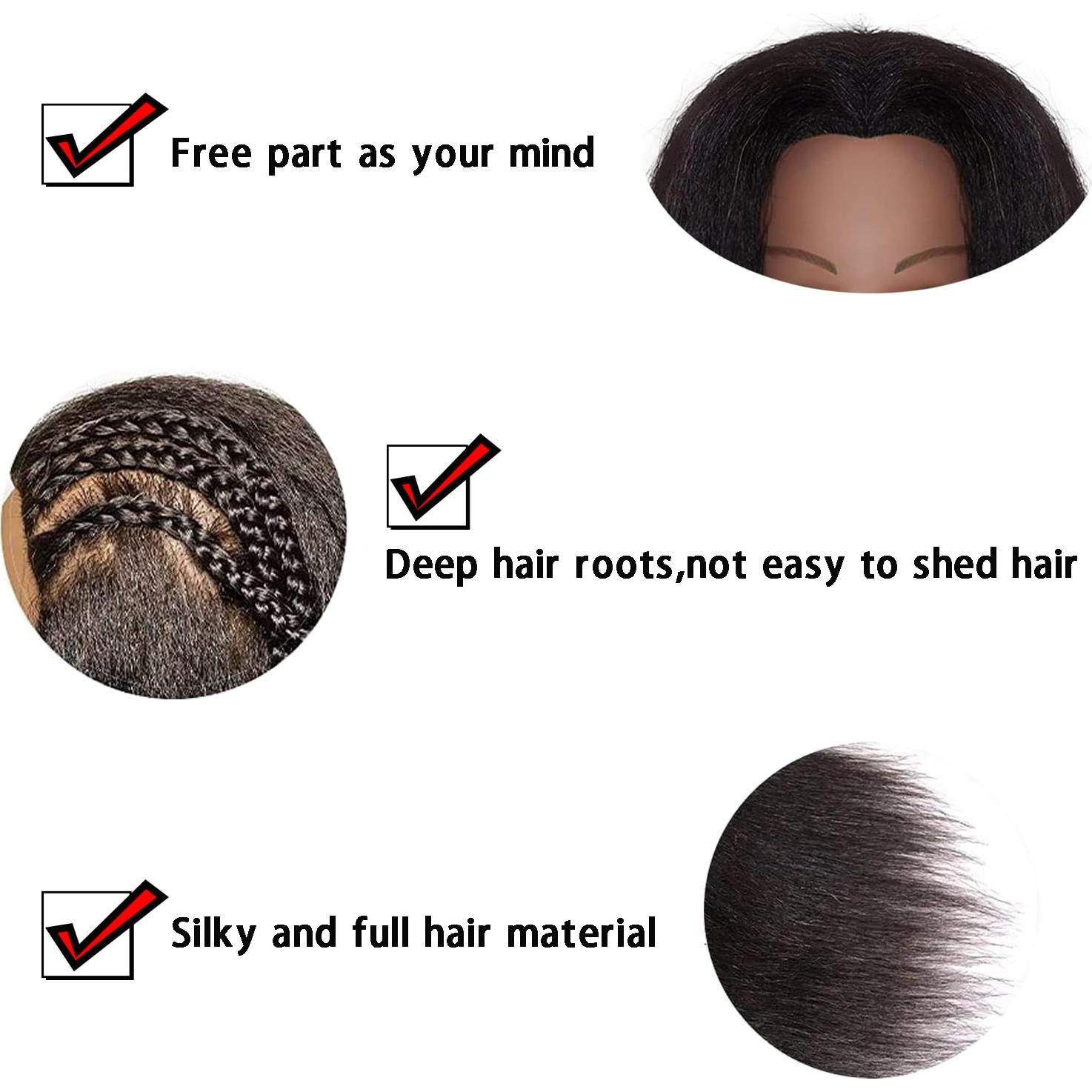 Cabeza de Maniquí 40 cm JMHAIR Cabello Real para Estilismo