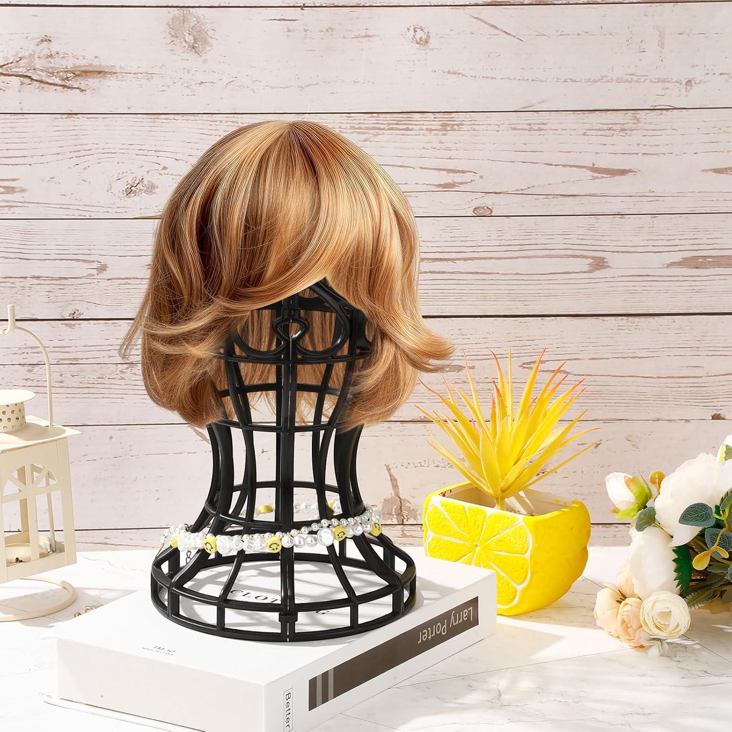 Paquete de 12 Soportes para Pelucas Otoolling 30x50 cm Negro