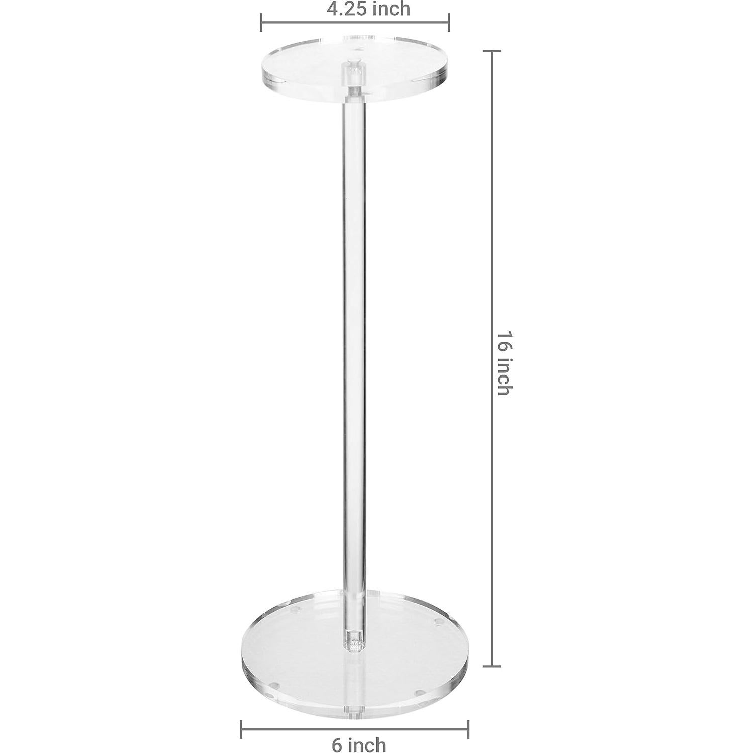 Soporte de Sombreros y Pelucas MyGift Acrílico Transparente 40.6 cm - Juego de 2