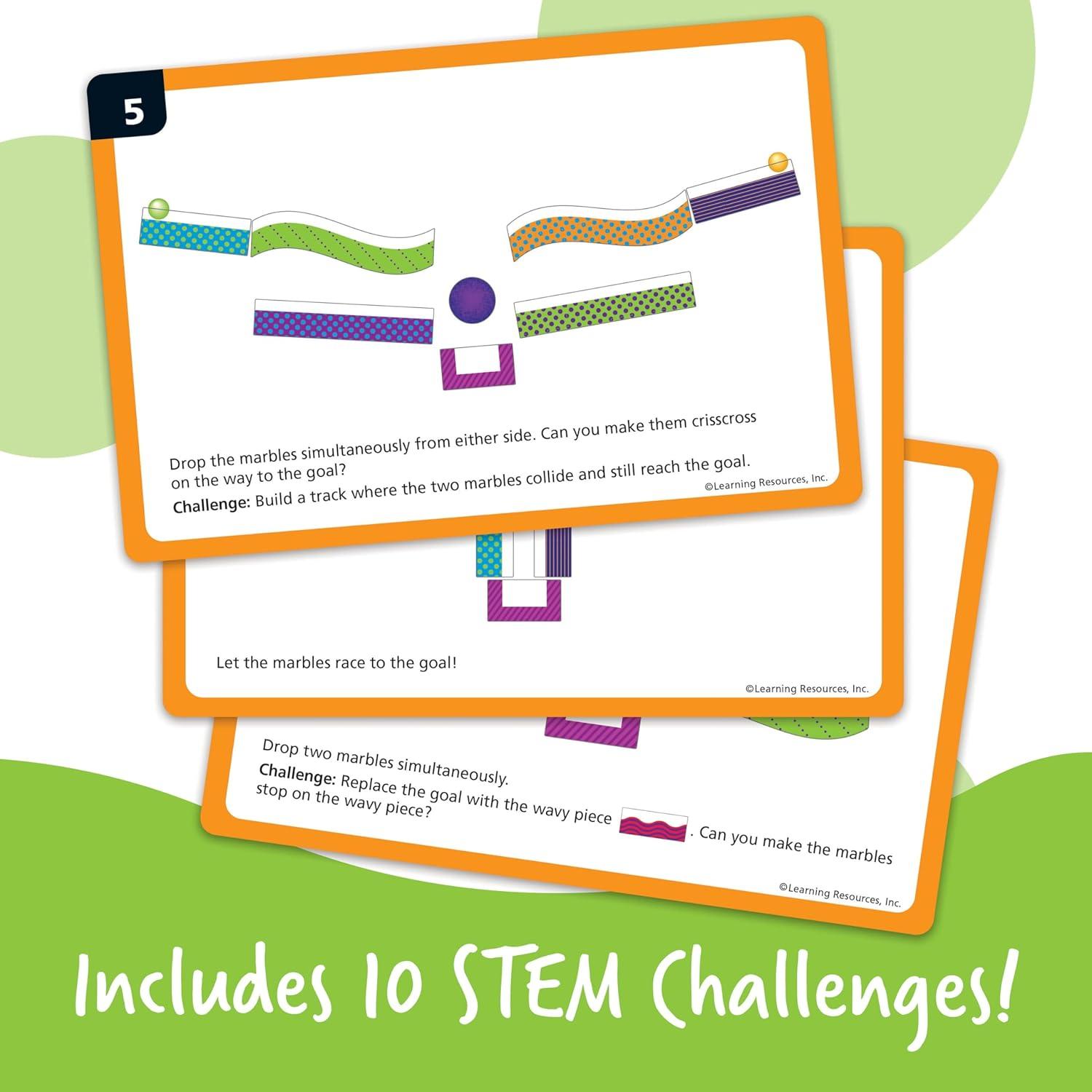 Learning Resources Tumble Trax Carrera de Canicas Magnética - Juguete STEM para Niños 5-10 Años