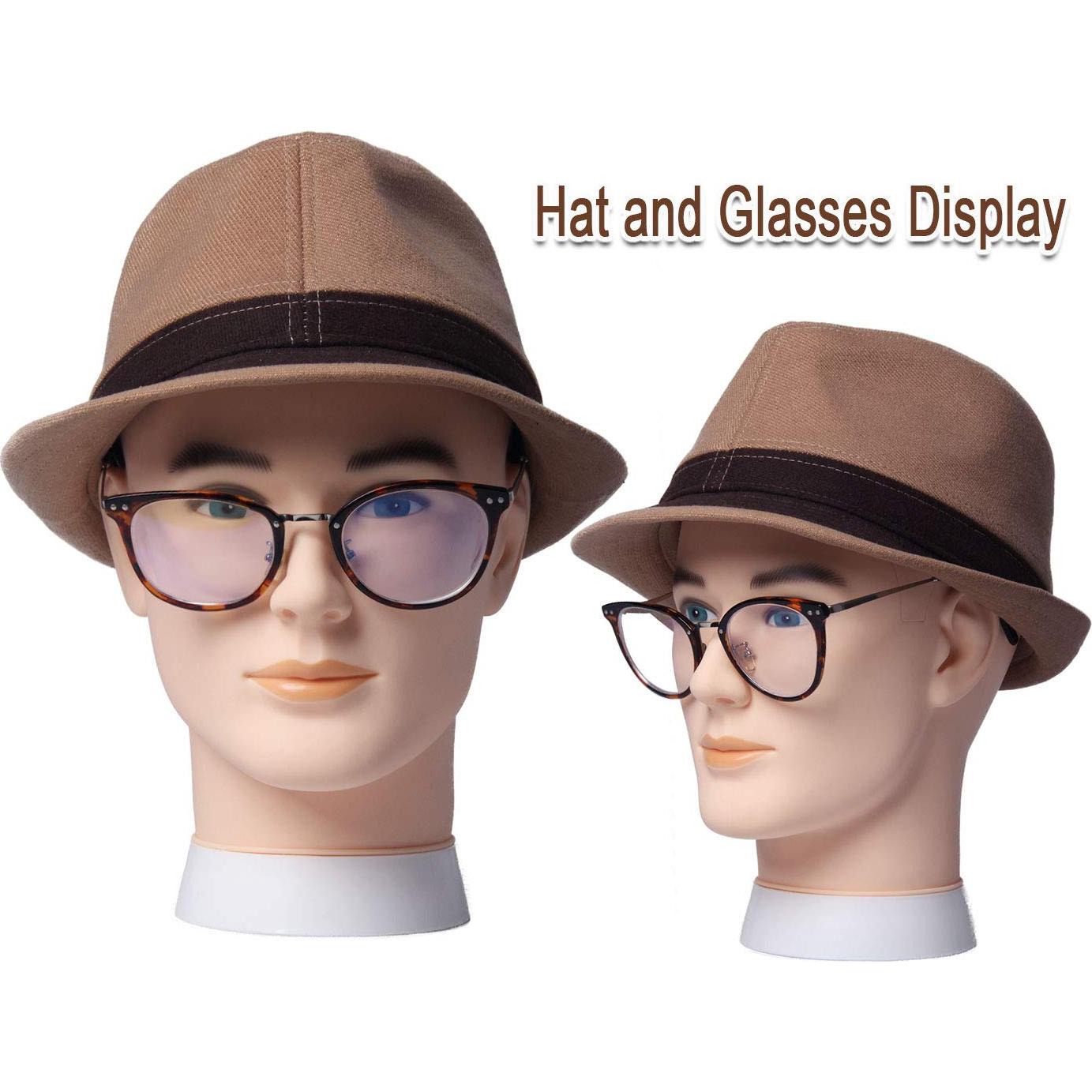 Cabeza de Maniquí Calvo Newshair para Pelucas 27 CM Blanca