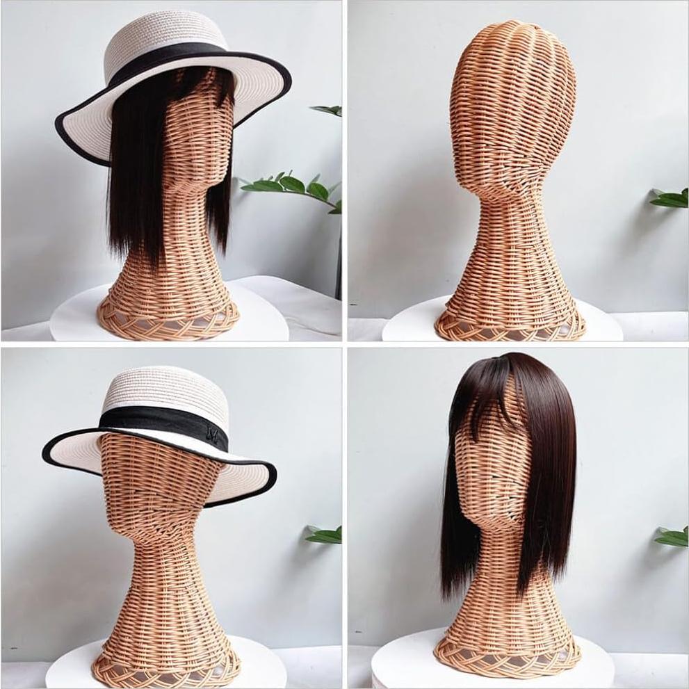 Soporte de Exhibición para Sombreros EXCEART - Ratan Chocolate