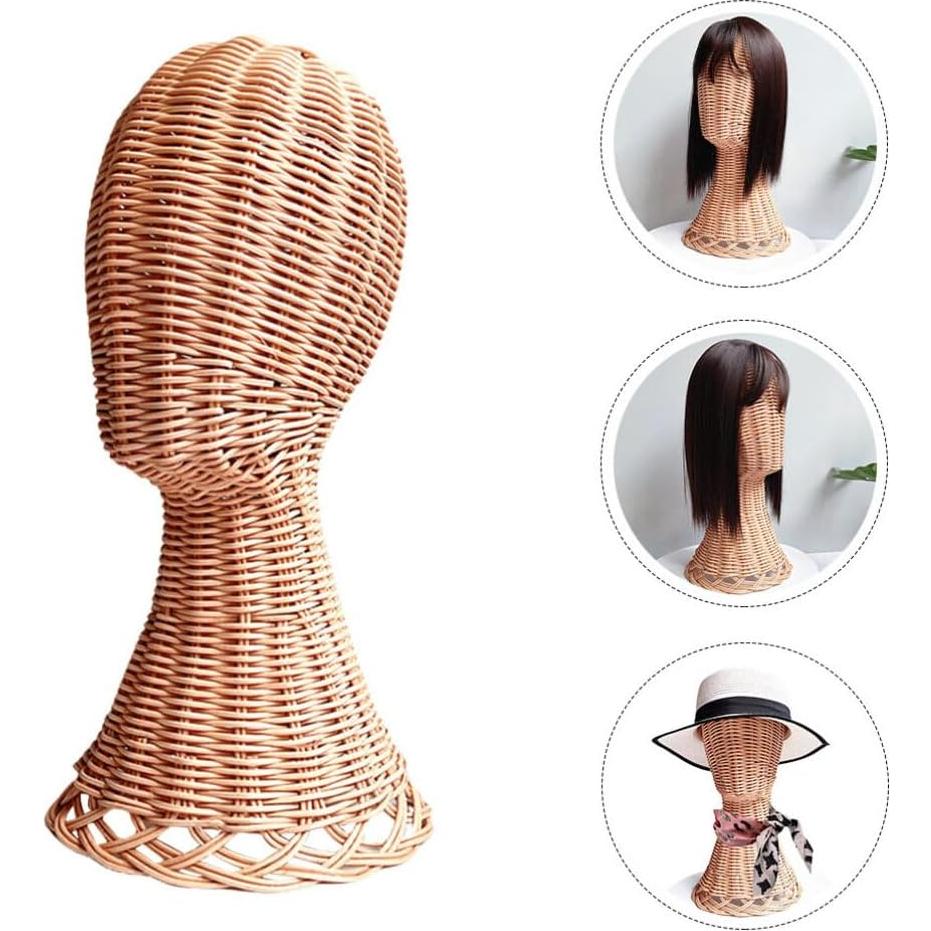 Soporte de Exhibición para Sombreros EXCEART - Ratan Chocolate