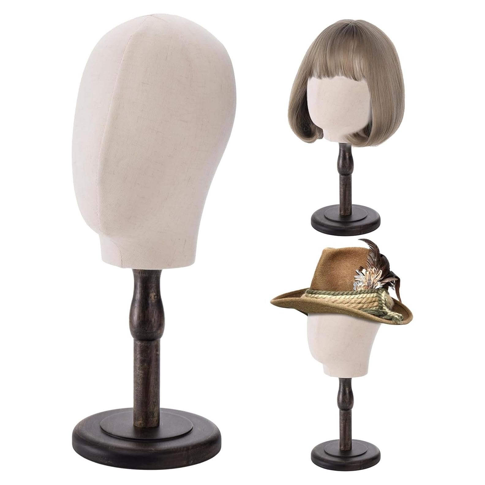 Cabeza de Maniquí Peohud 21" Lienzo con Soporte Madera