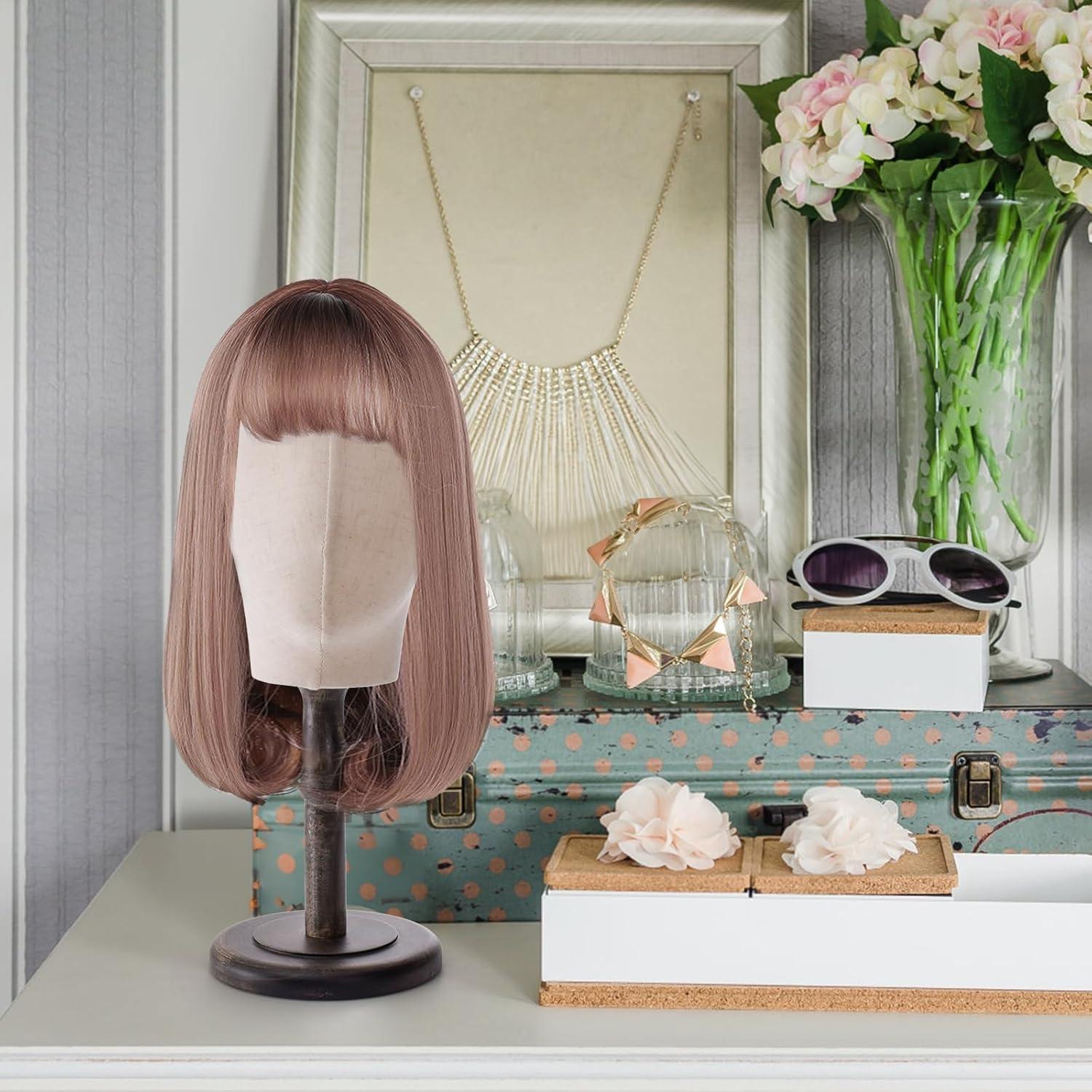 Cabeza de Maniquí Peohud 21" Lienzo con Soporte Madera