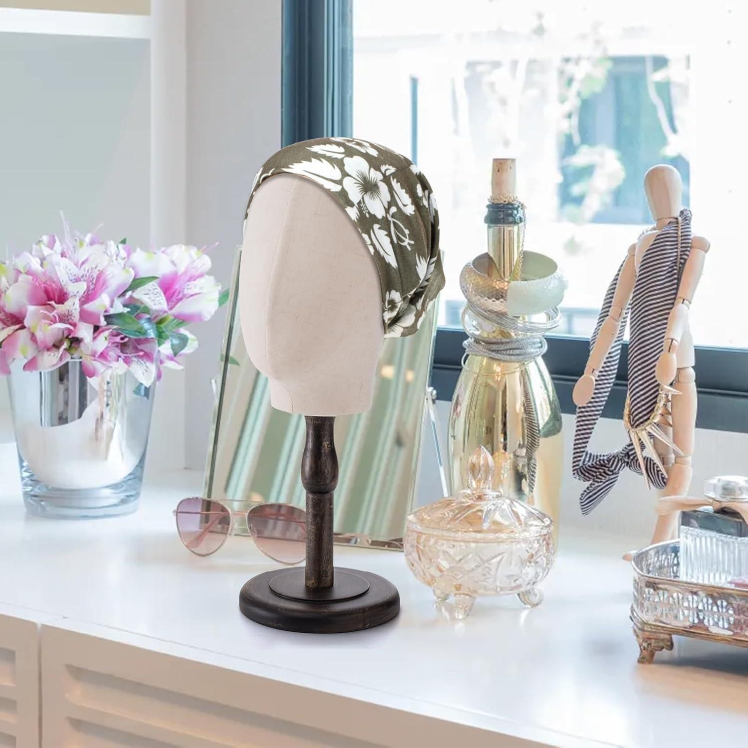 Cabeza de Maniquí Peohud 21" Lienzo con Soporte Madera