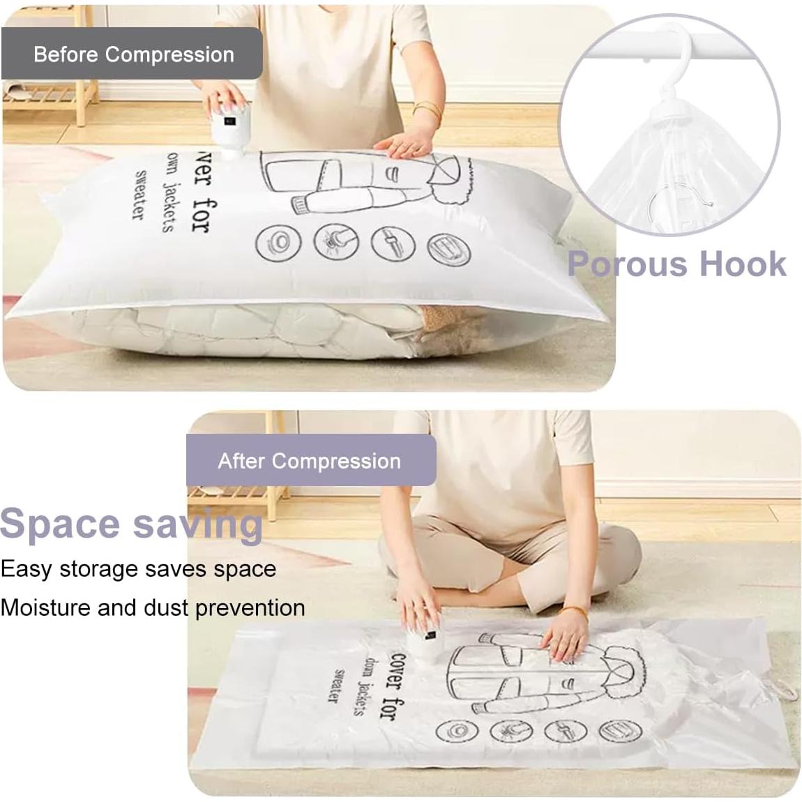 Bolsas de Almacenamiento al Vacío MILEBAS 5 Pack 110x70cm