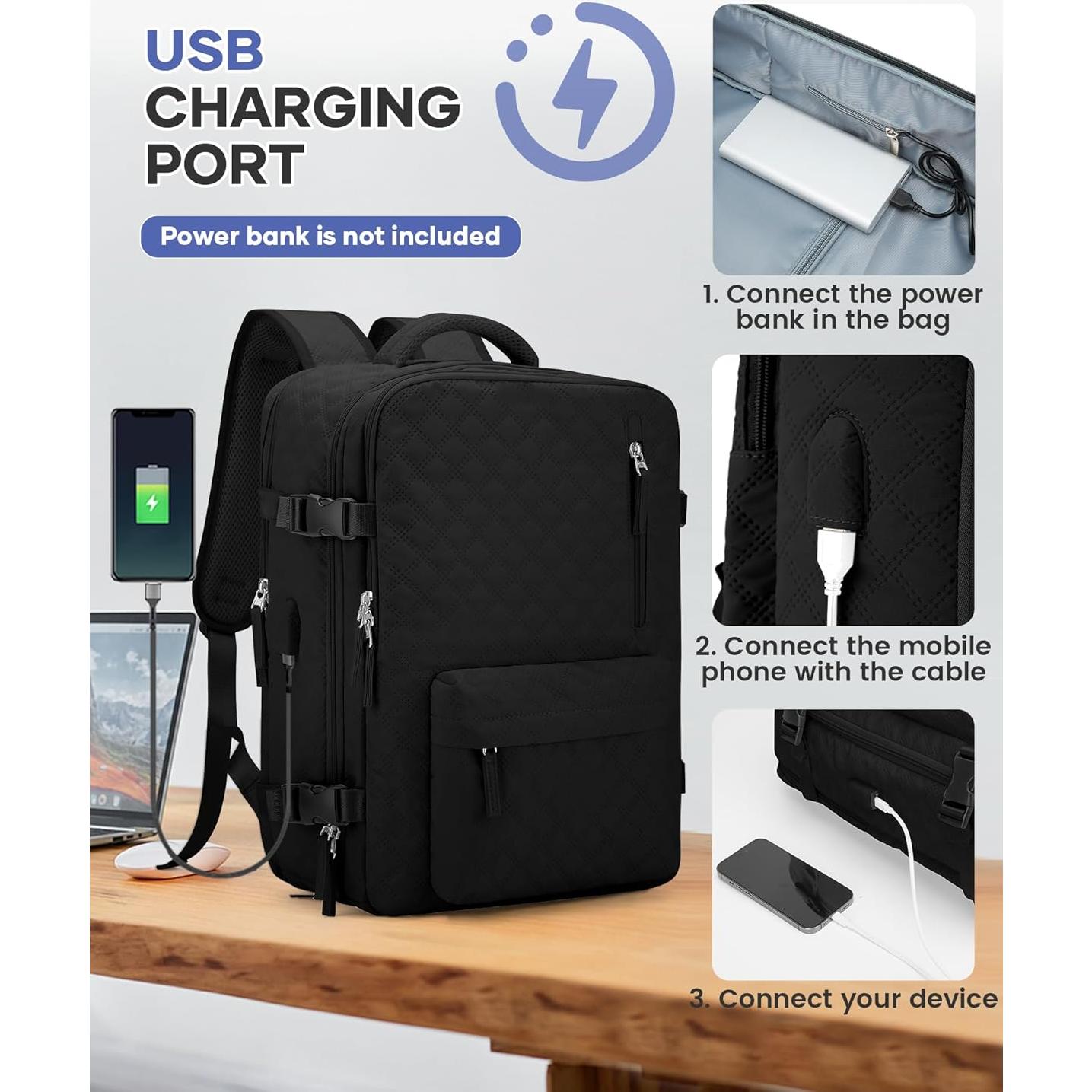 Mochila de Almacenamiento al Vacío Vacpack Airback 40L Negra