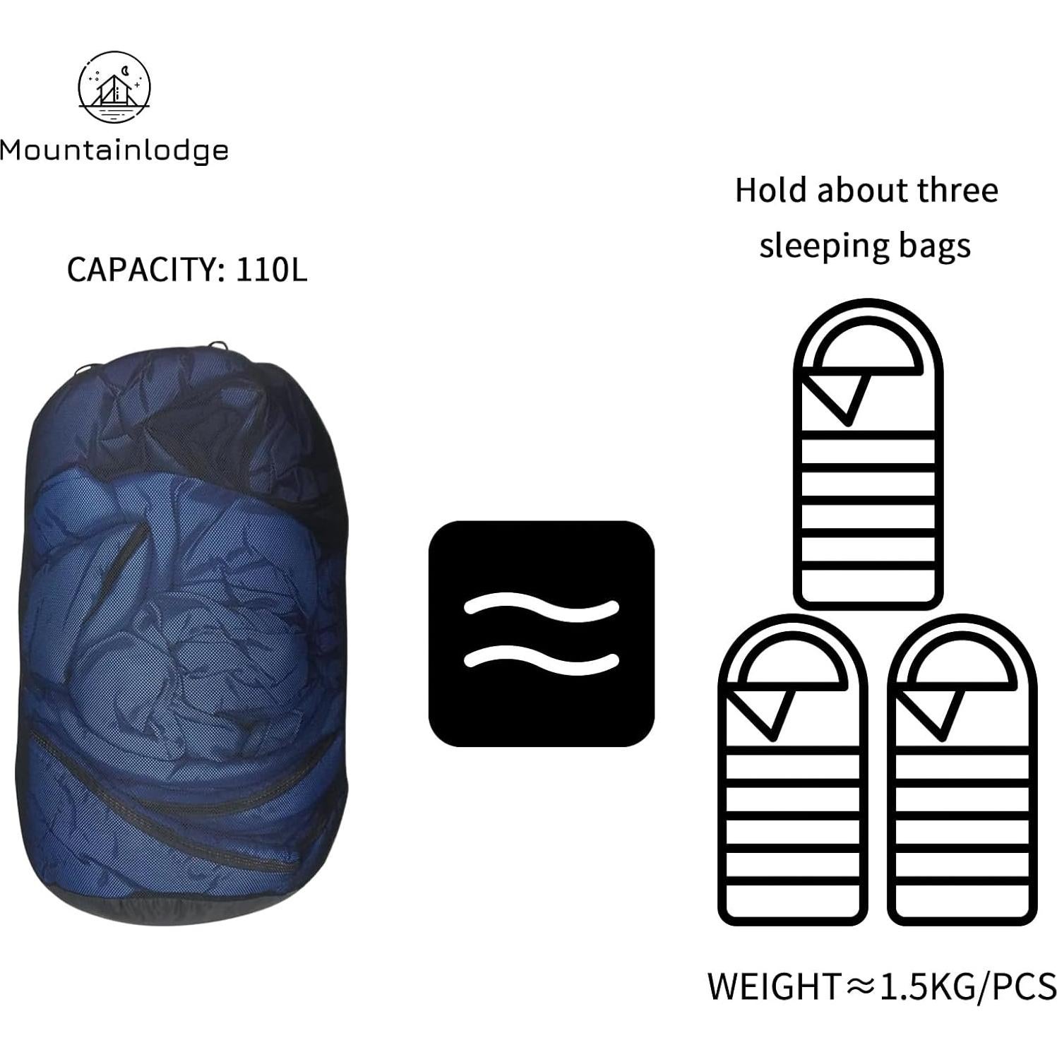 Saco de Almacenamiento MOUNTAINLODGE 110L para Saco de Dormir