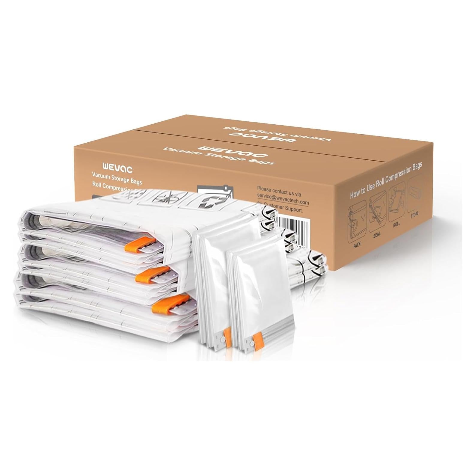Bolsas de Almacenamiento al Vacío Wevac 10 Piezas - Ahorra Espacio
