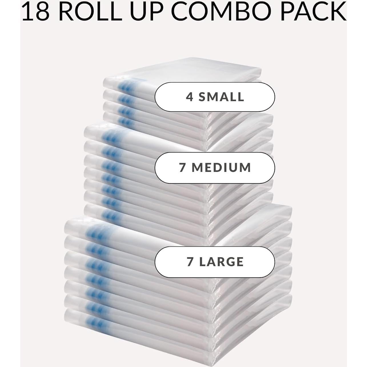 Bolsas de Compresión para Viaje Nellivia 18 Piezas