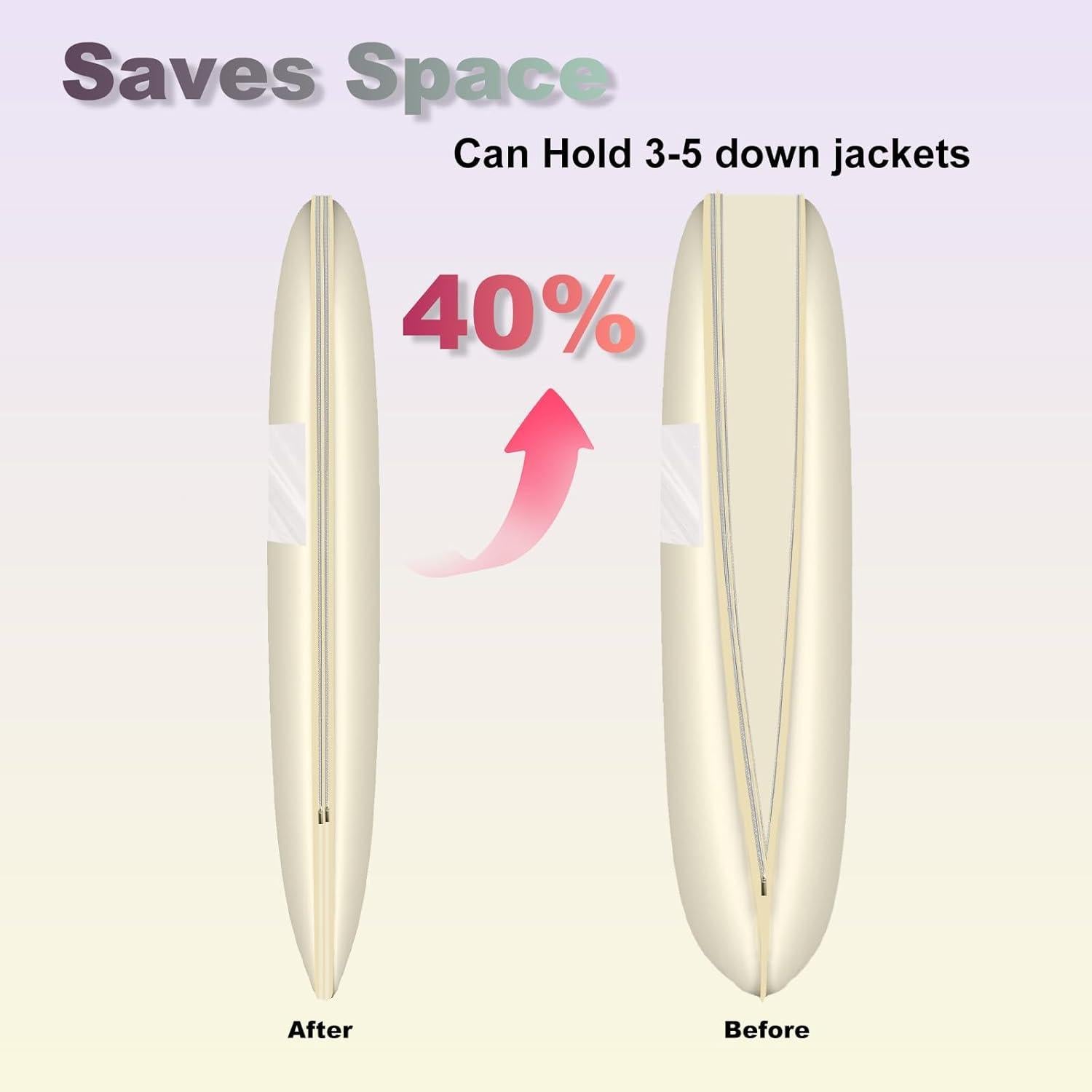 Bolsa de Ropa Colgante YUJHON L - Compresión Automática