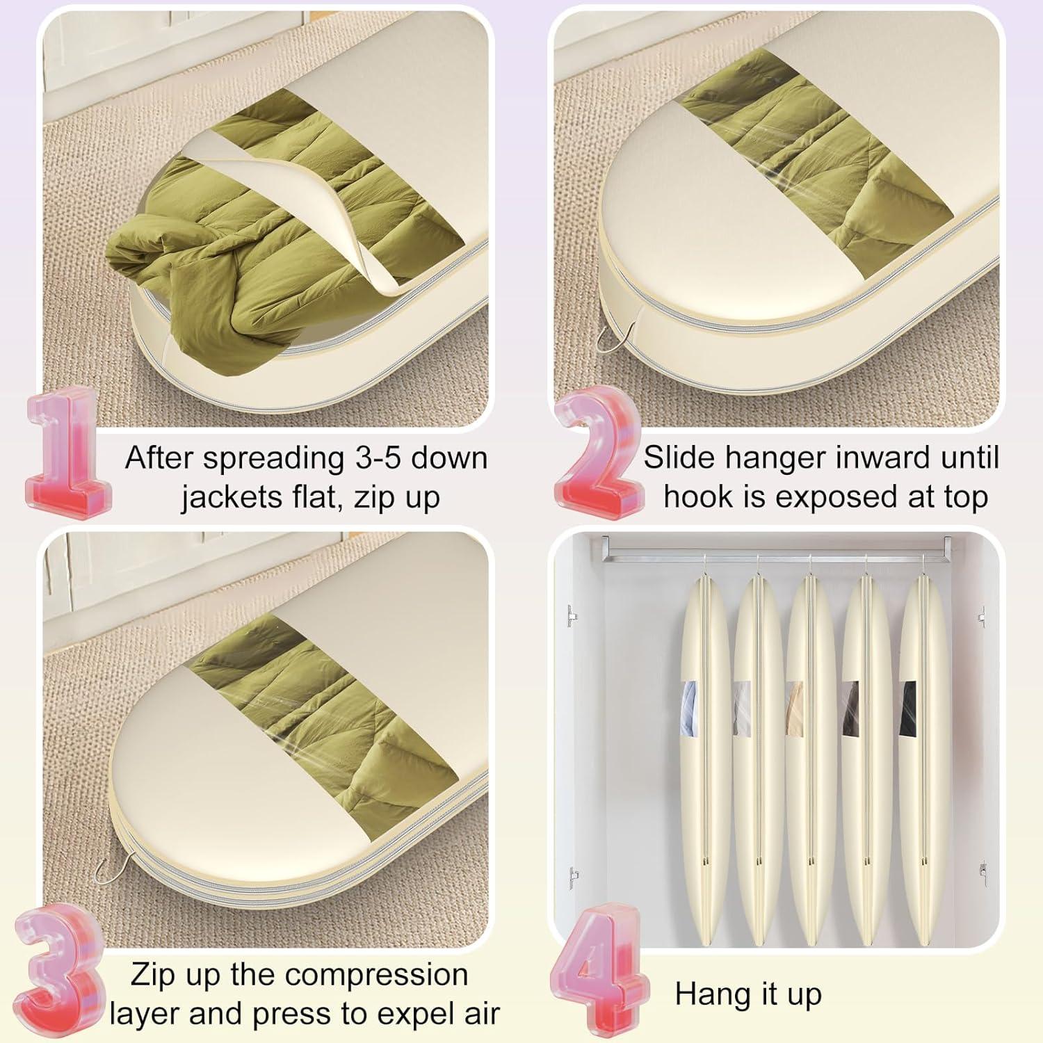 Bolsa de Ropa Colgante YUJHON L - Compresión Automática