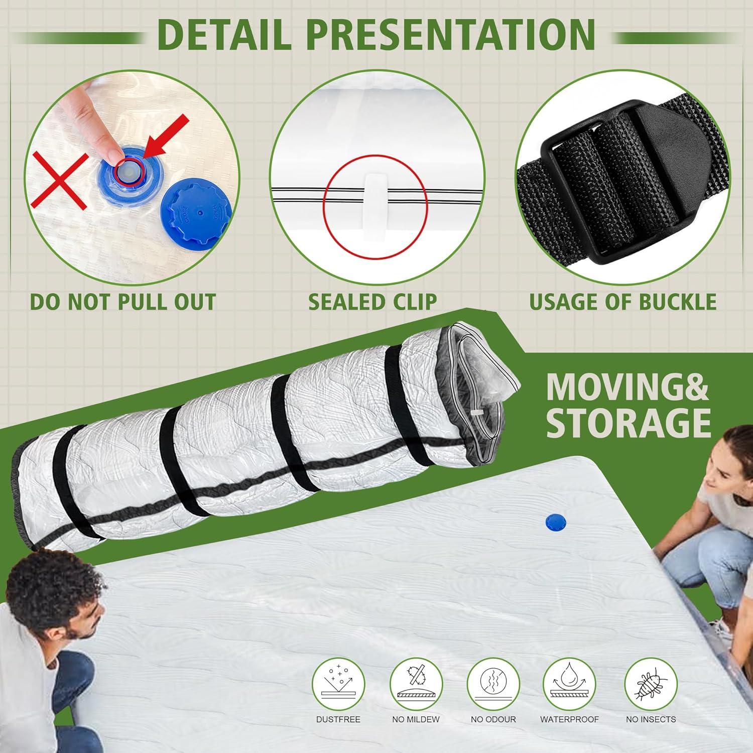 Bolsa de Vacío para Colchón King Size Asatdd 14" Impermeable