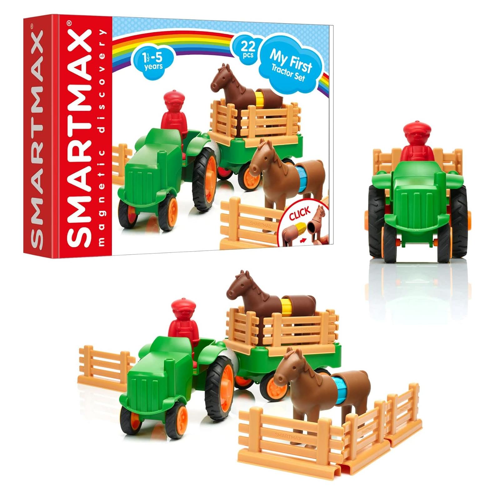 SmartMax Mi Primer Tractor de Granja Set Magnético 22 Piezas
